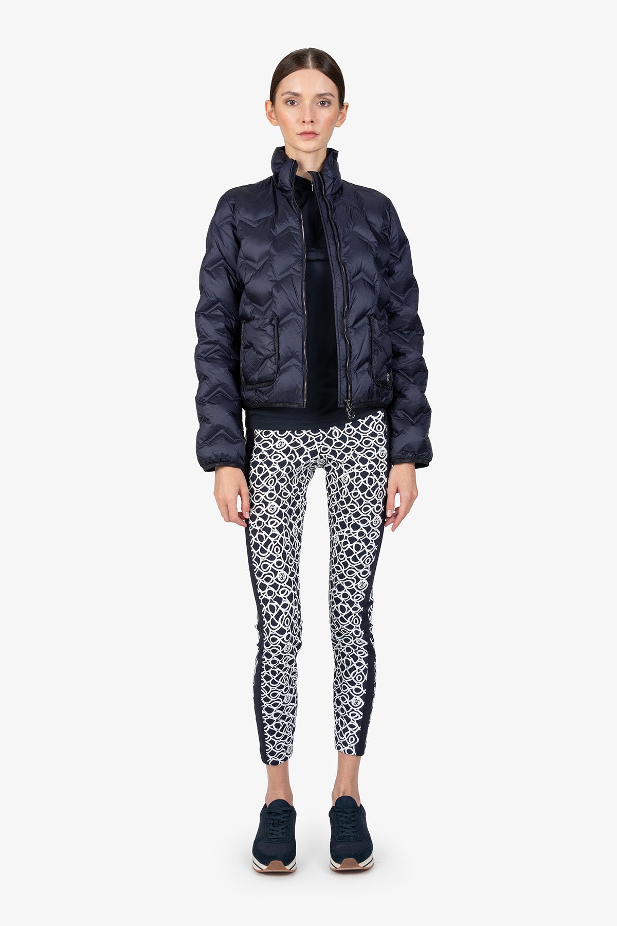 Lightweight Down Jacket with Stand-up Collar