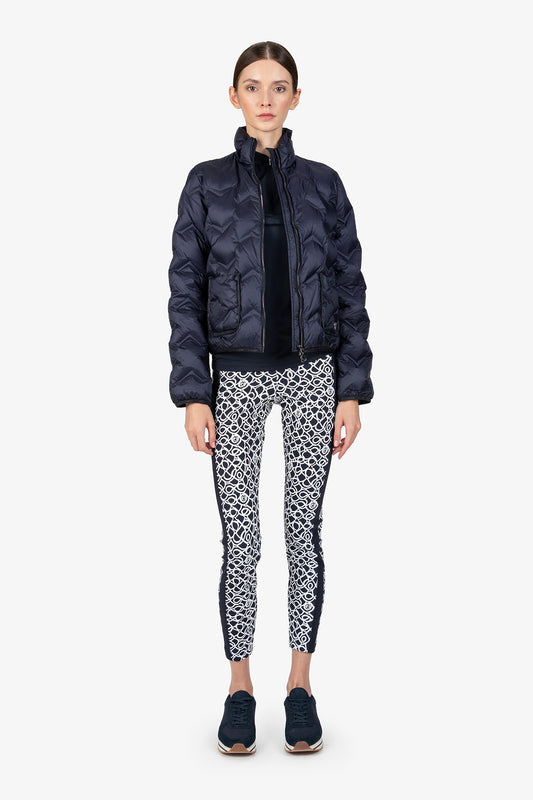 拉鏈立領羽絨夾克