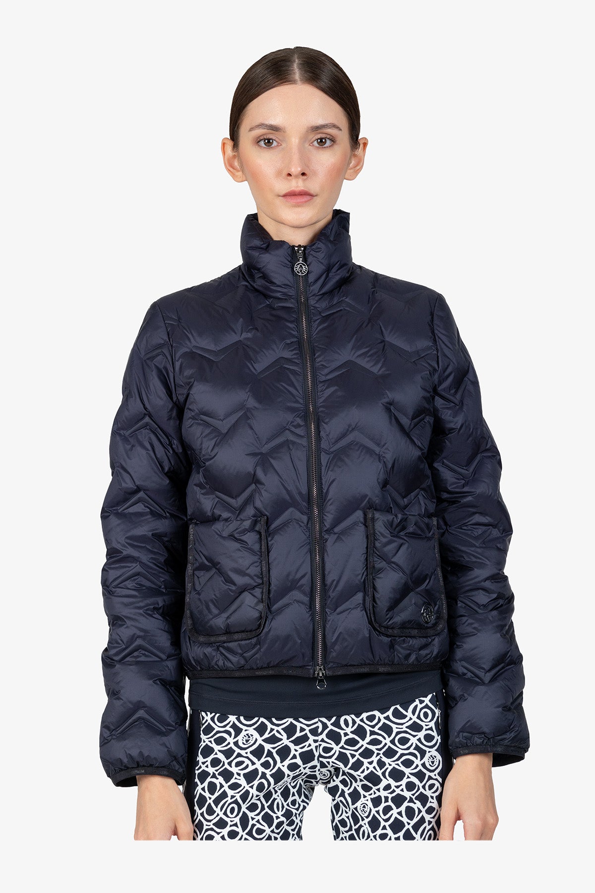 Lightweight Down Jacket with Stand-up Collar