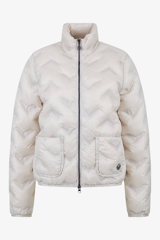 拉鏈立領羽絨夾克