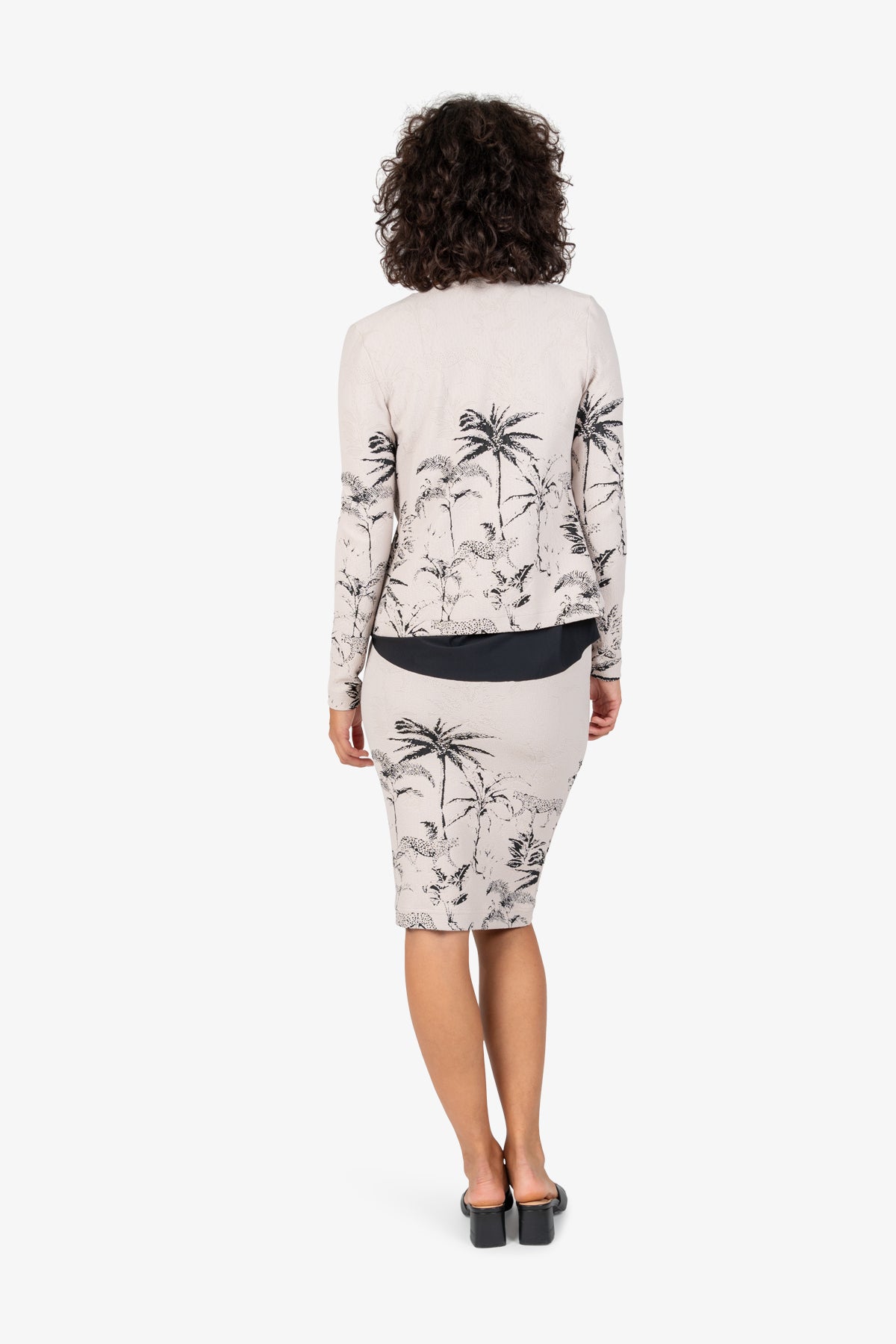 Round-neck Jersey Jacket