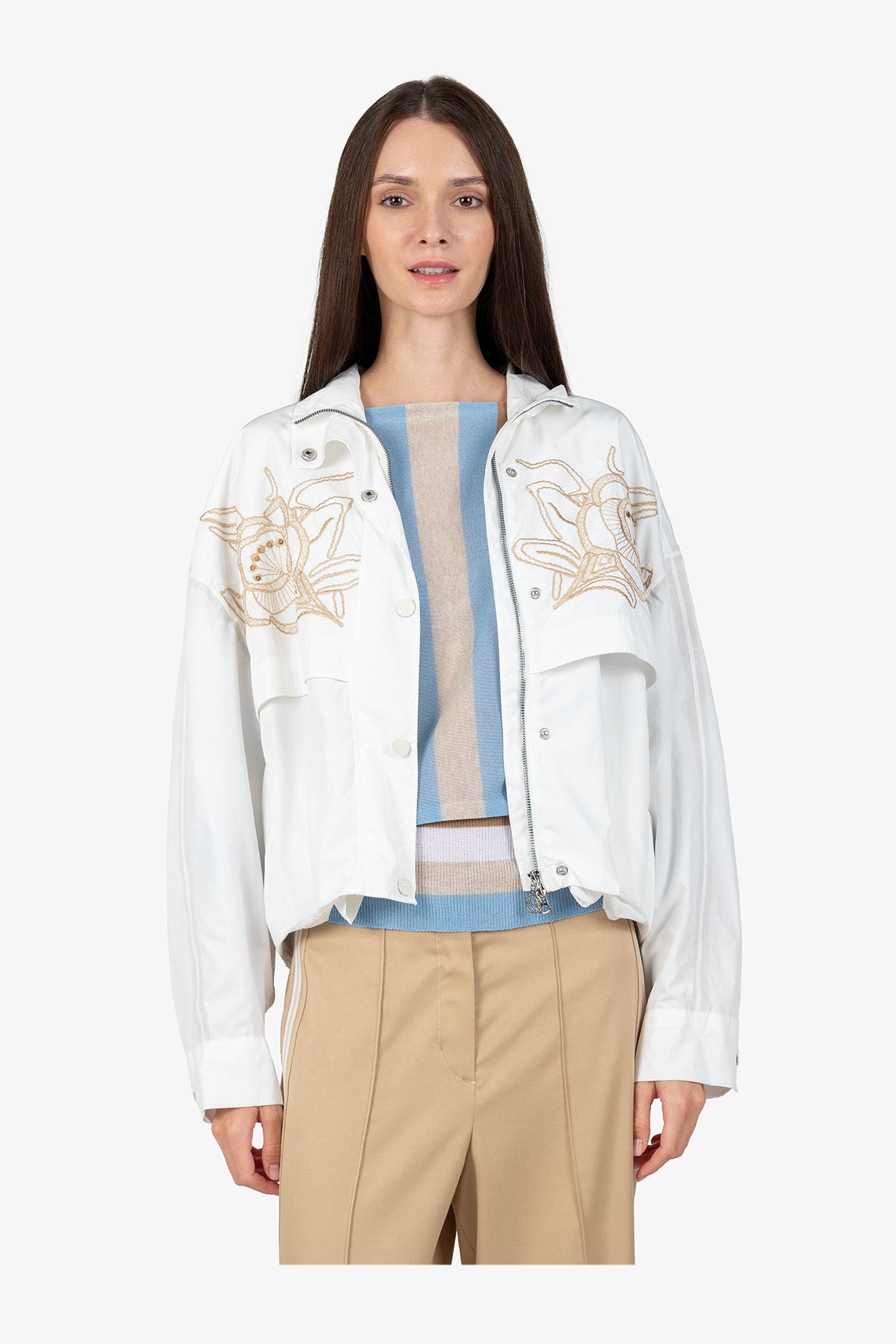 Jacket with Stand-up Collar