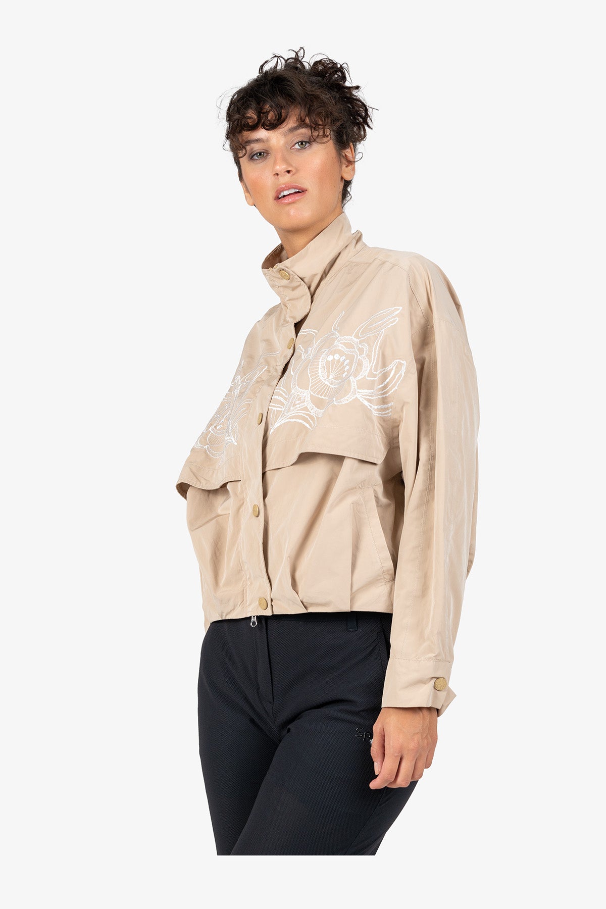 Jacket with Stand-up Collar