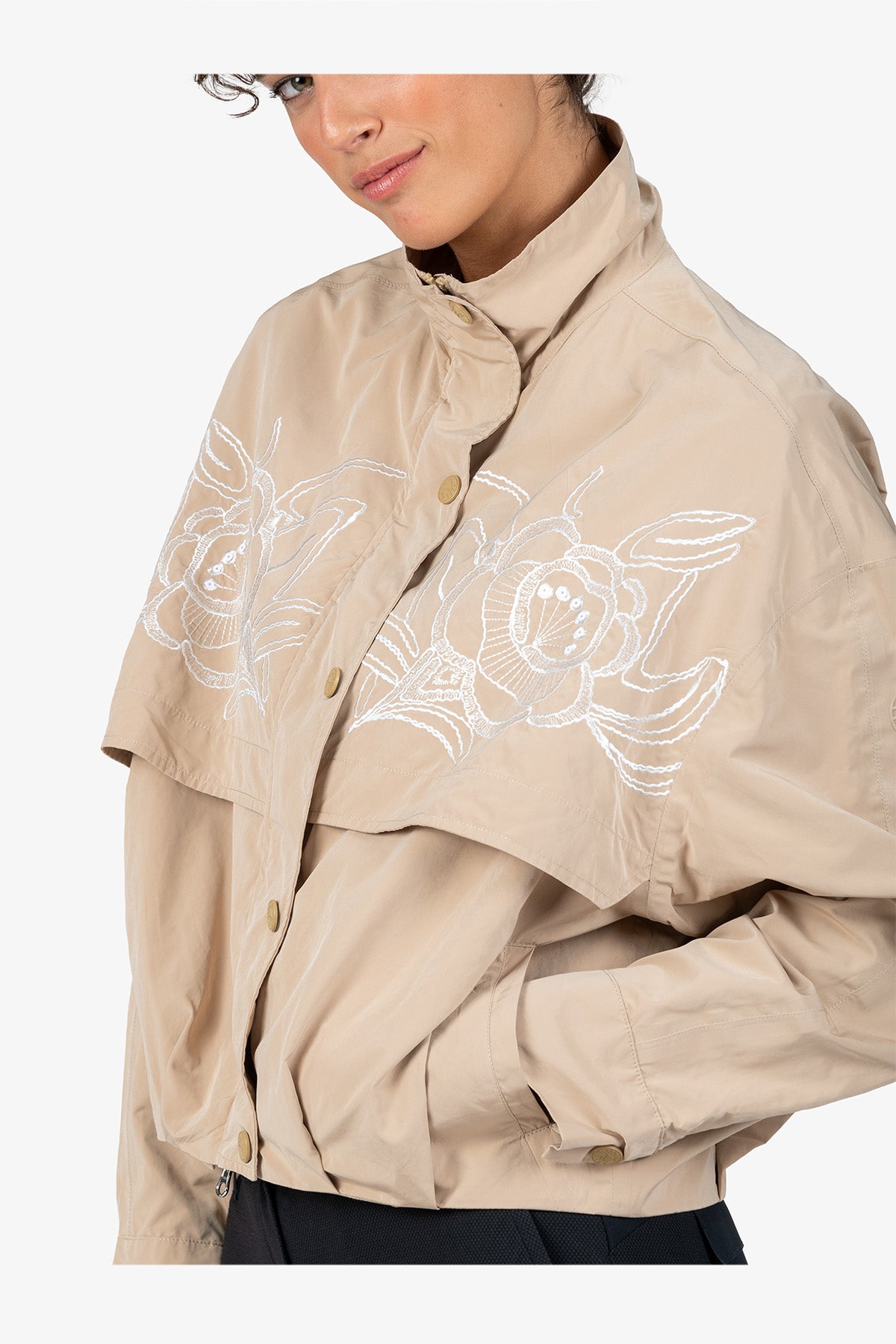 Jacket with Stand-up Collar
