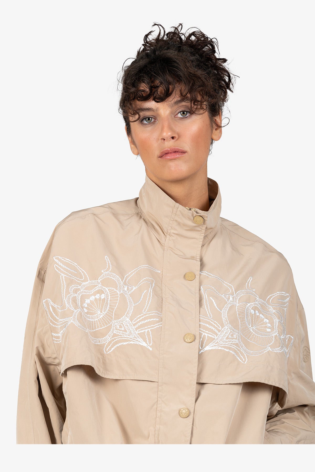 Jacket with Stand-up Collar