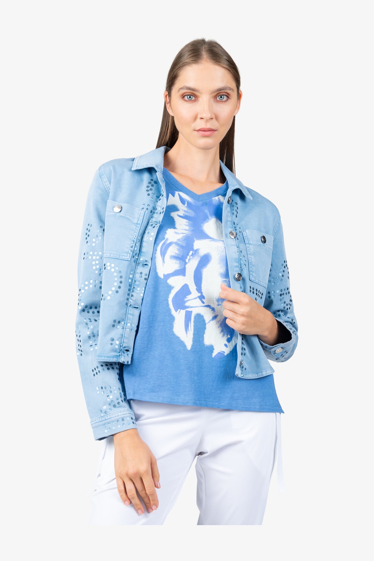 Jacket with Shirt Collar