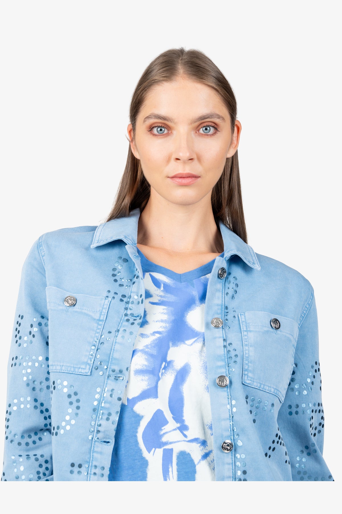 Jacket with Shirt Collar