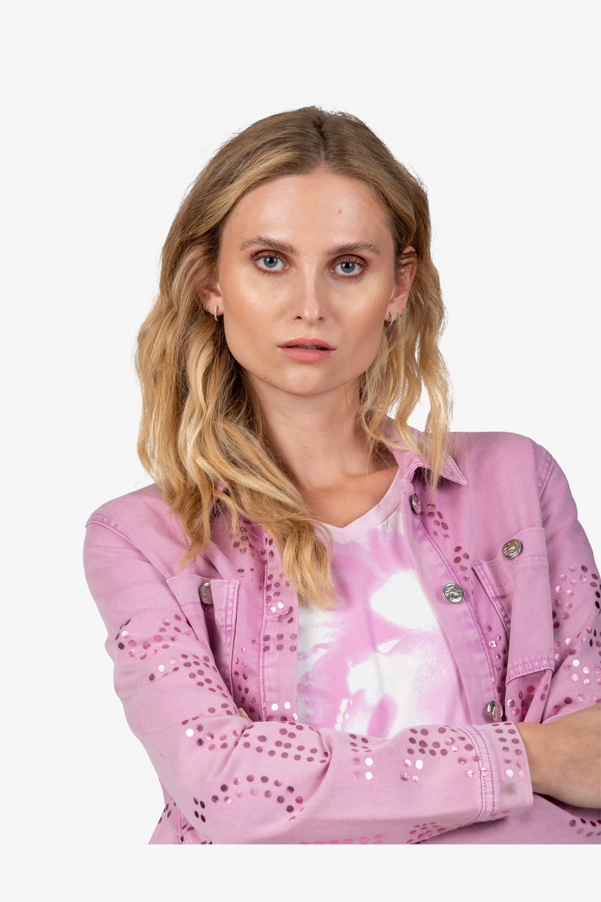Jacket with Shirt Collar