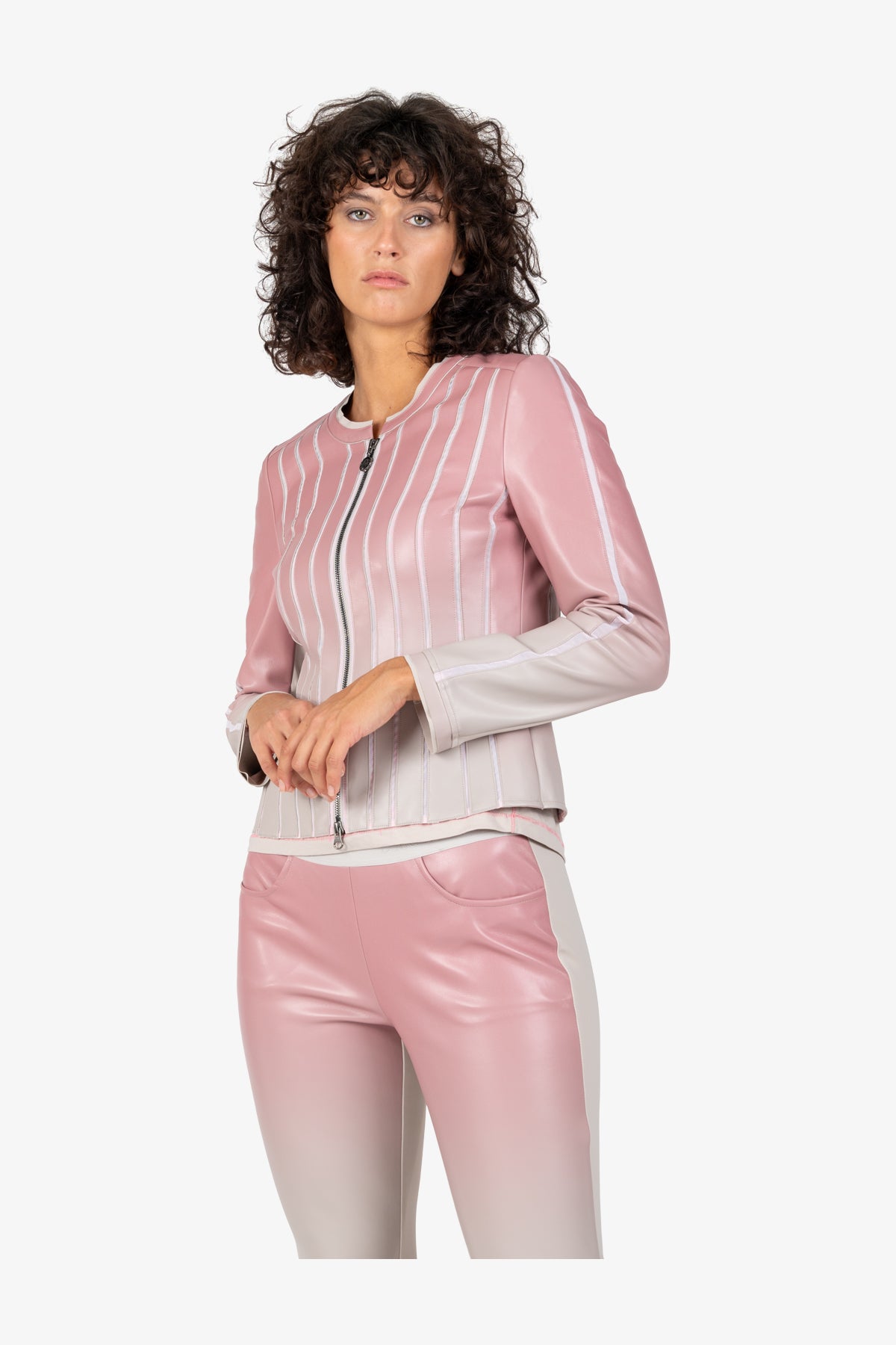 Crew-neck Jacket