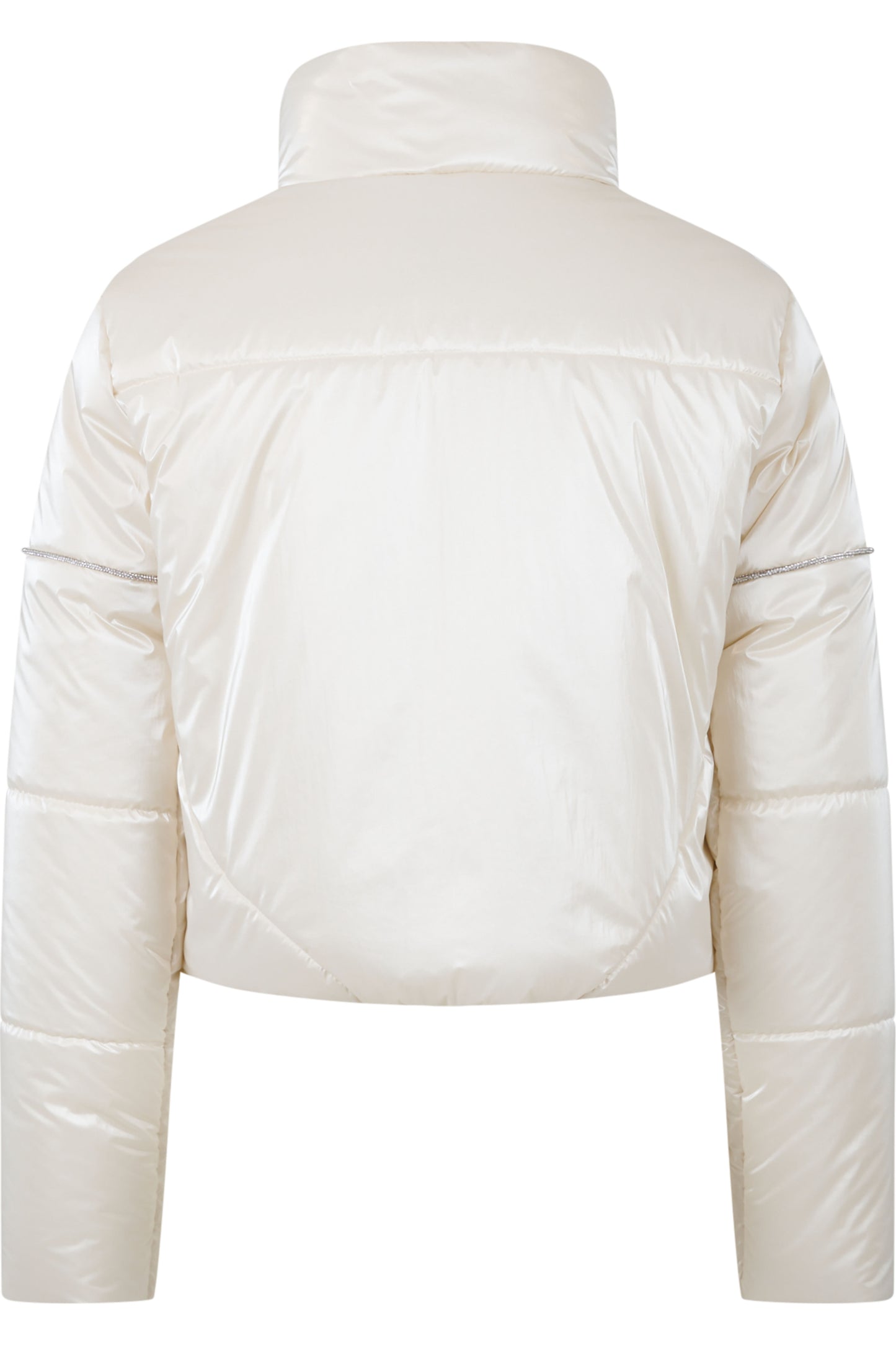 Outdoor Jacket with Rhinestone Piping