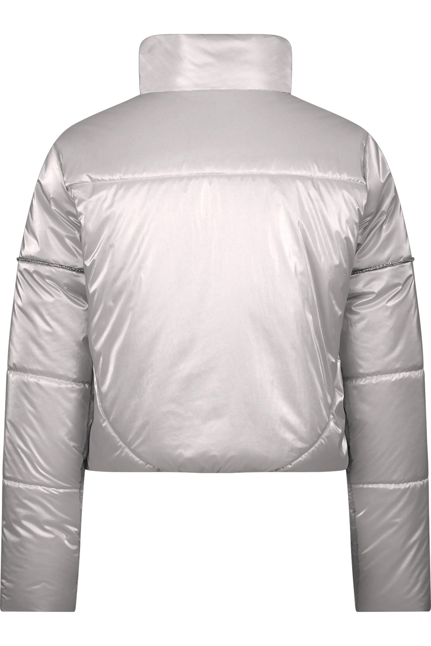 Outdoor Jacket with Rhinestone Piping