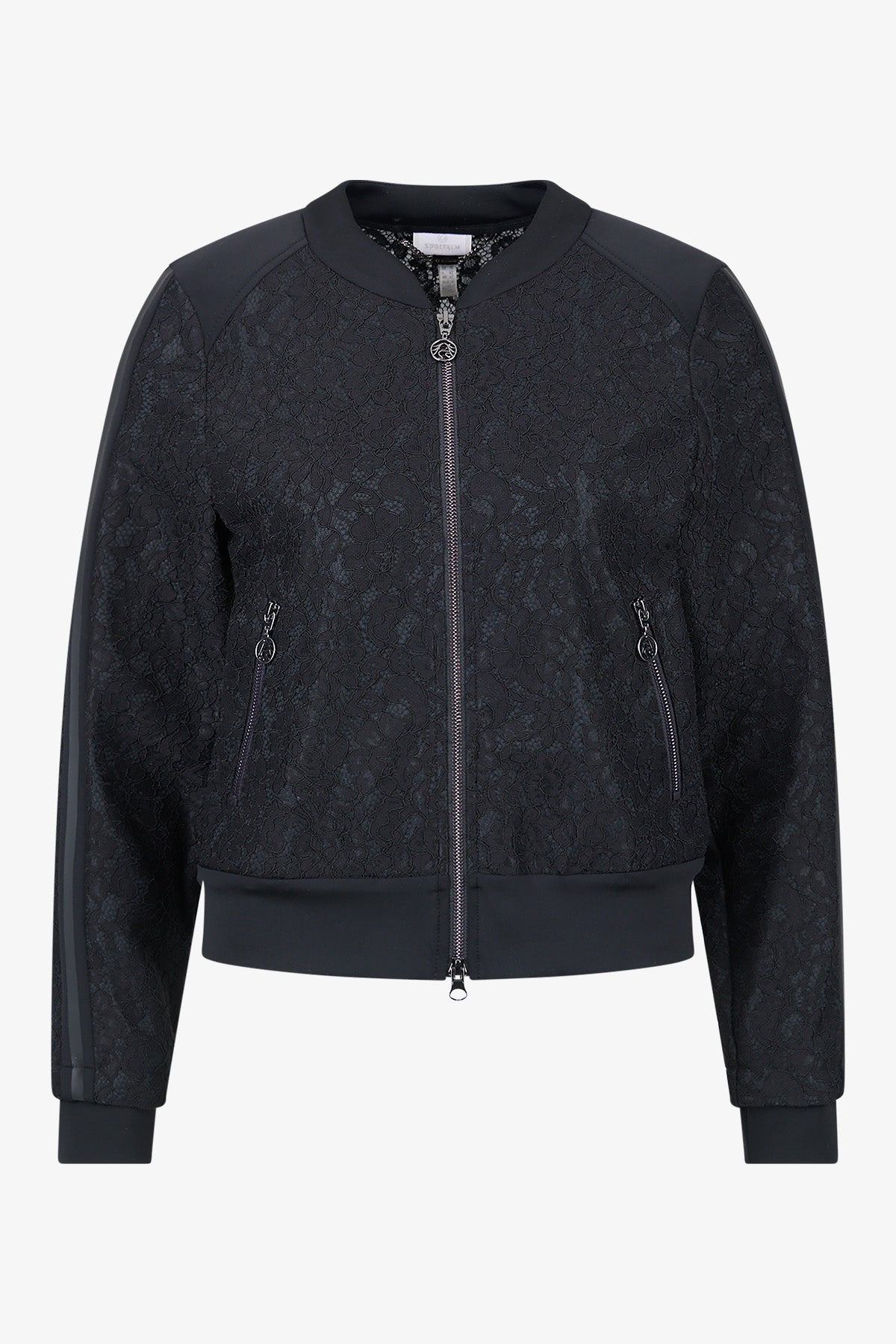 Bomber Jacket Made from Elegant Bonded Lace