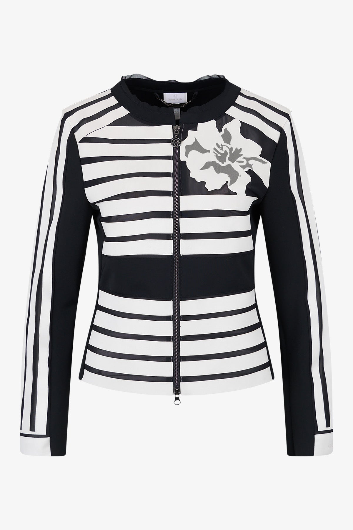 Jacket with Elaborate Suede Stripes
