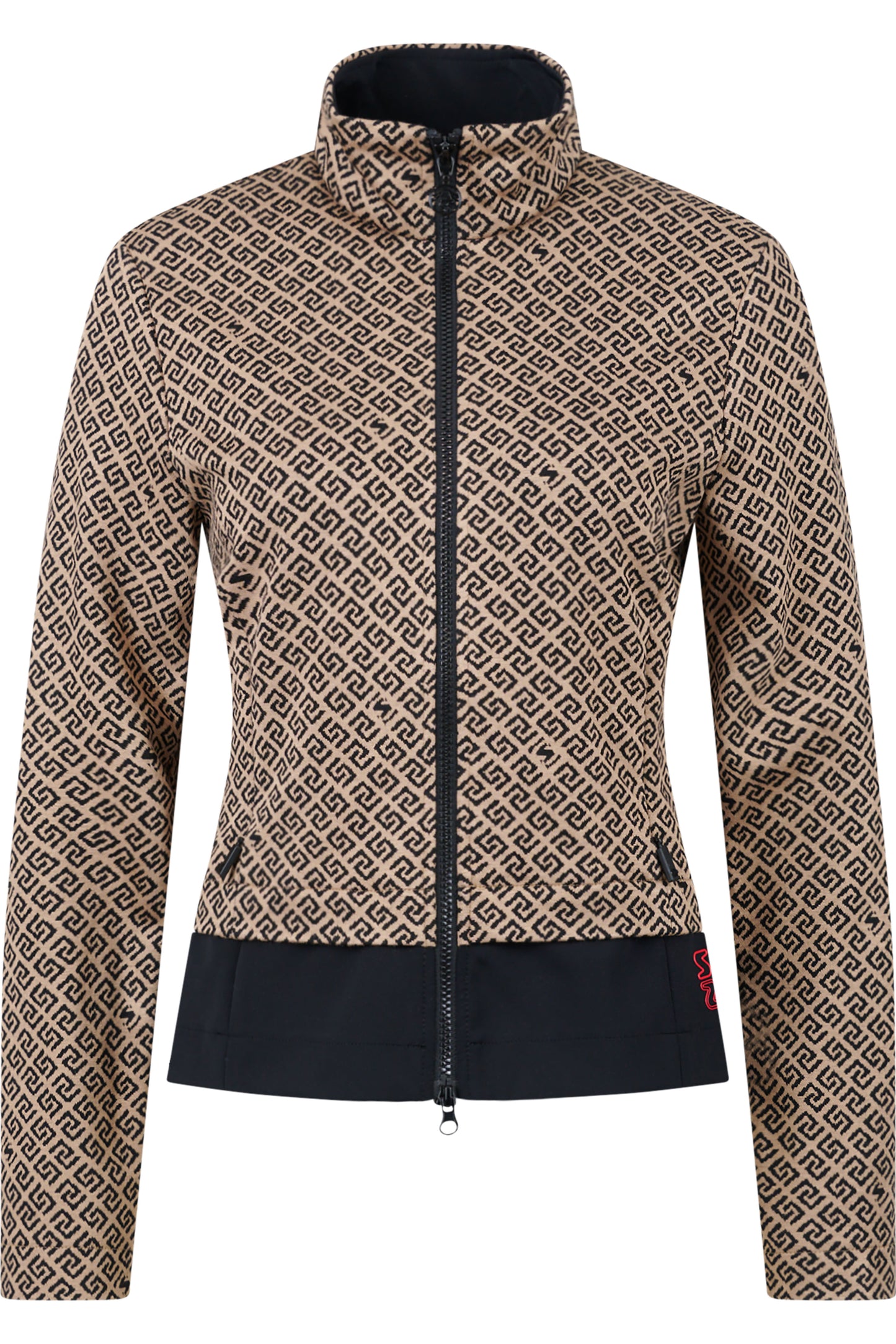 Jacket with Graphic Jacquard Design