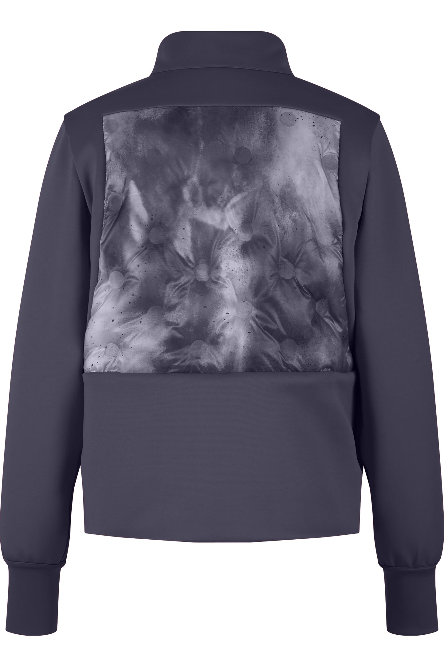 雲霧漸變圖案雙面穿立領夾克