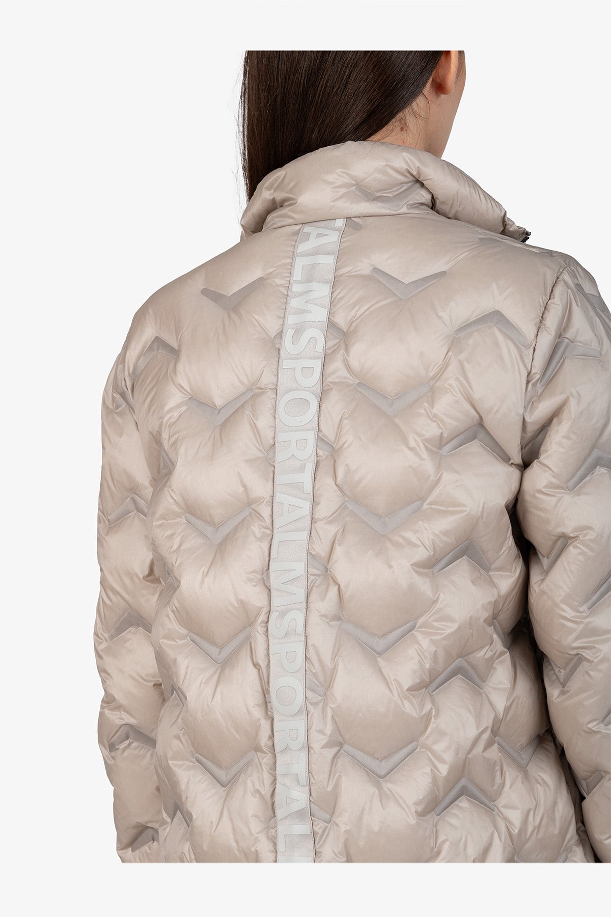 Lightweight Down Coat with Stand-up Collar