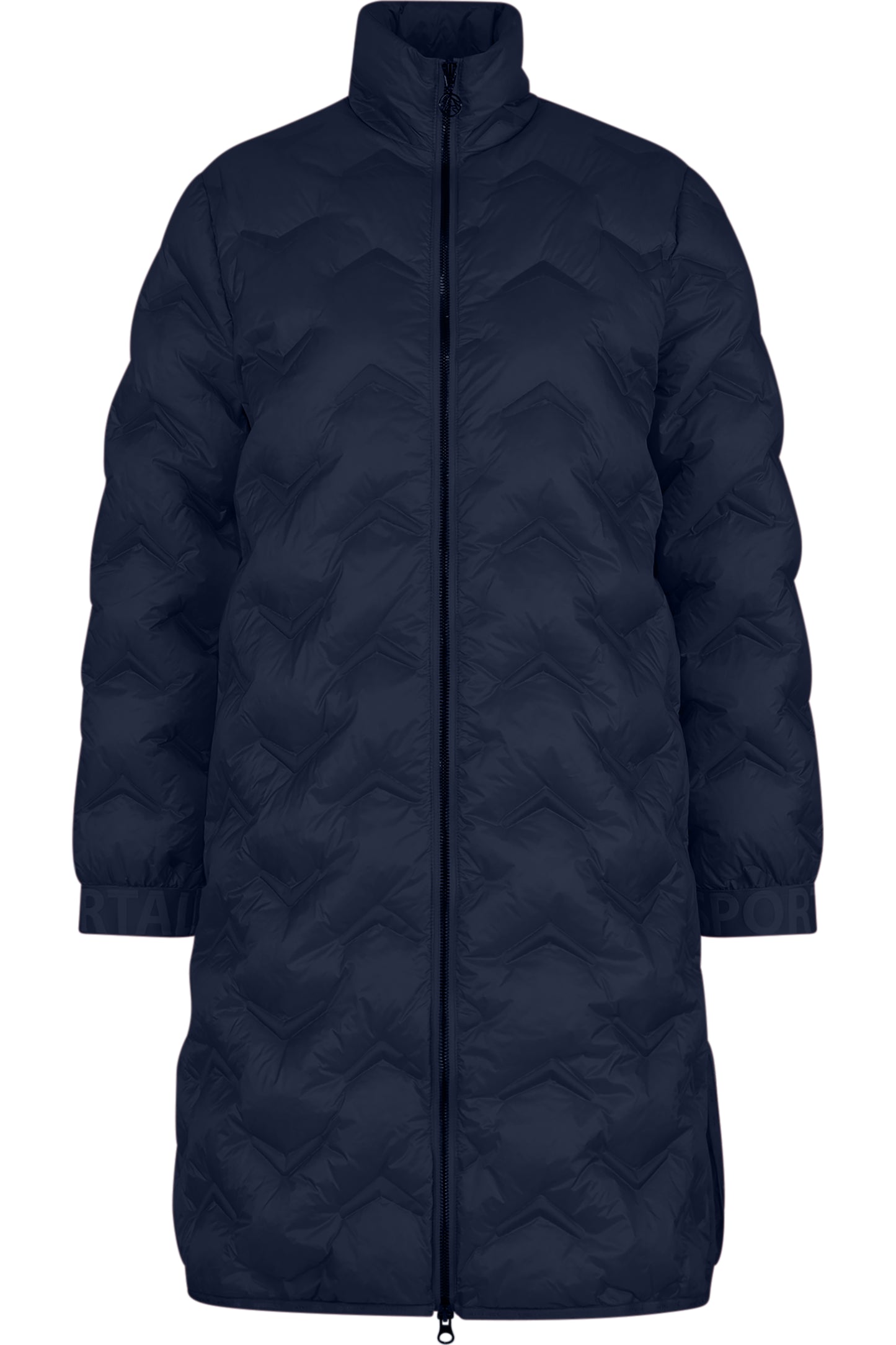 Lightweight Down Coat with Stand-up Collar