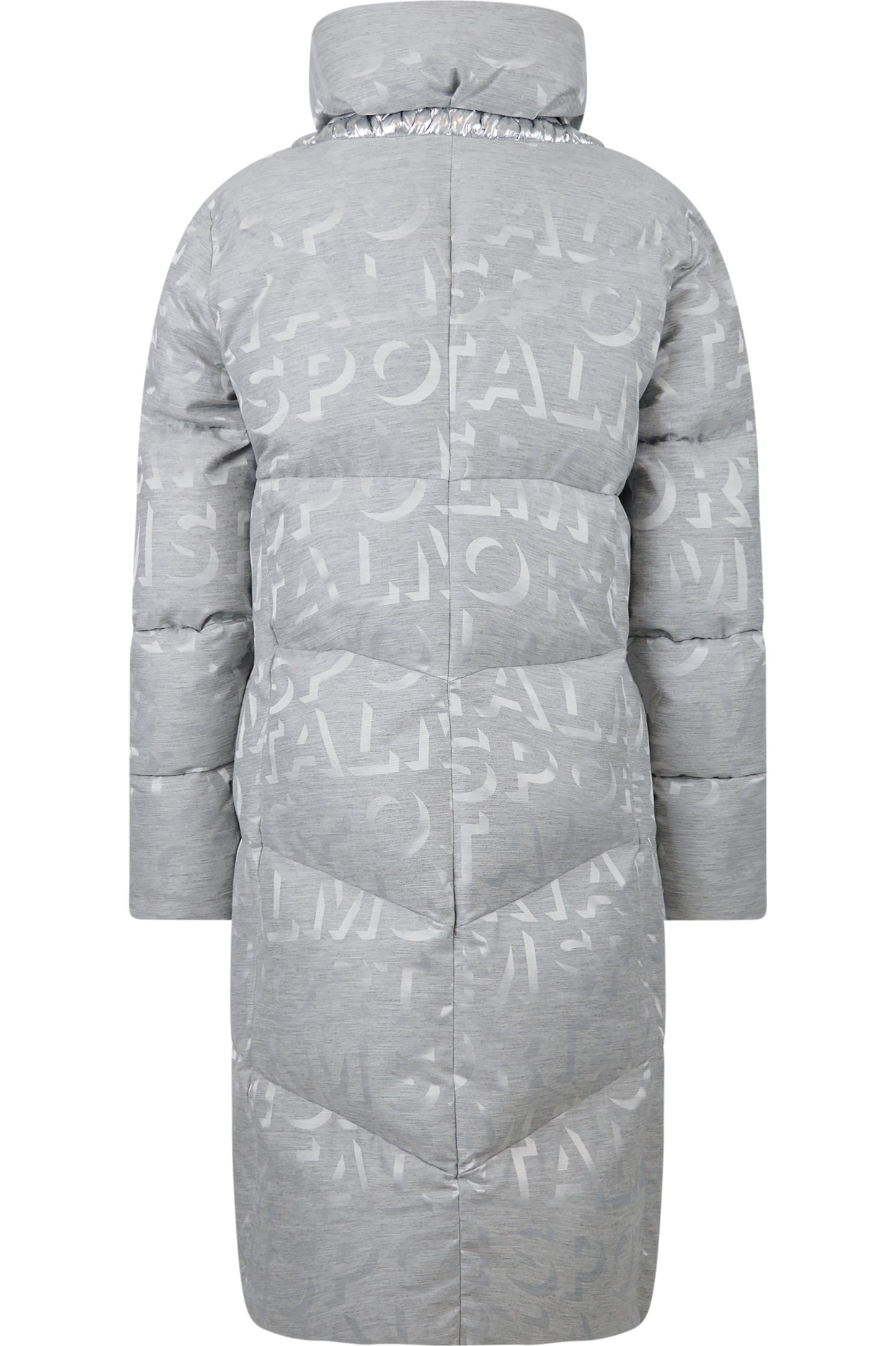 Down Coat in Jacquard Design