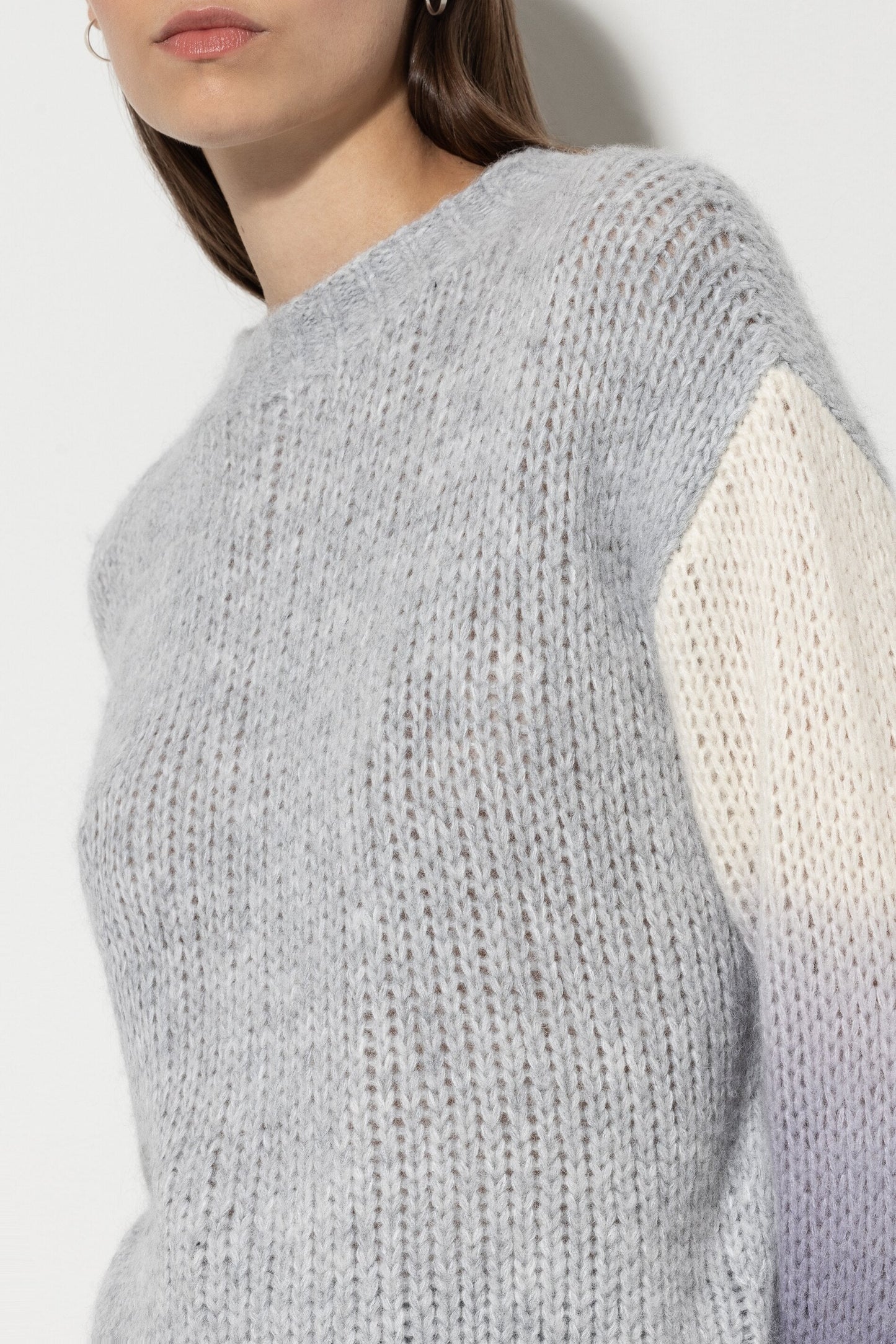 Sweater with Spray Effect