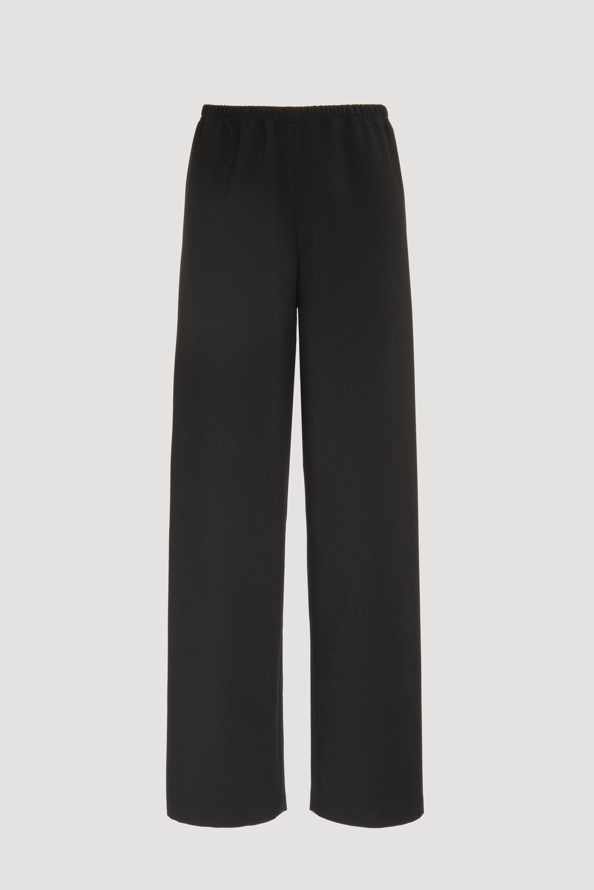Wide-leg Elastic-waist Trousers