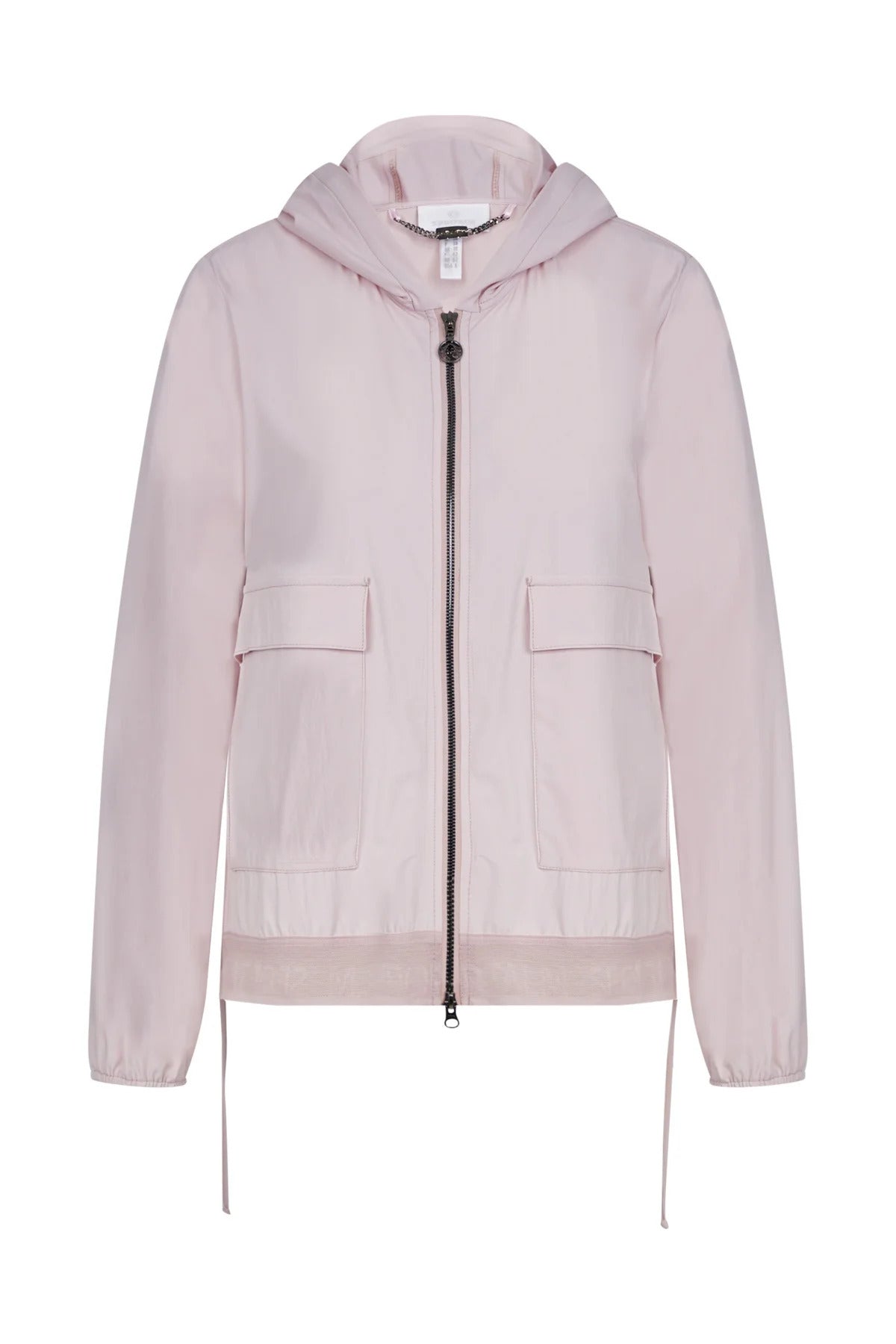 Jacket with Hood and Material Mix