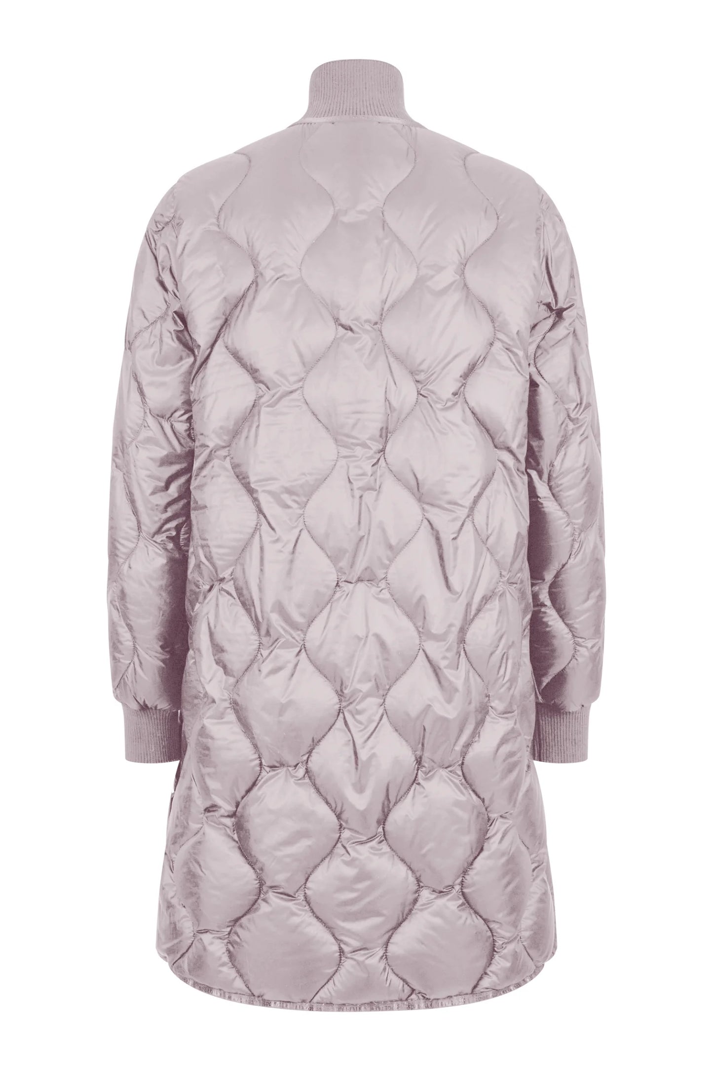 Down Coat with Diamond Quilting