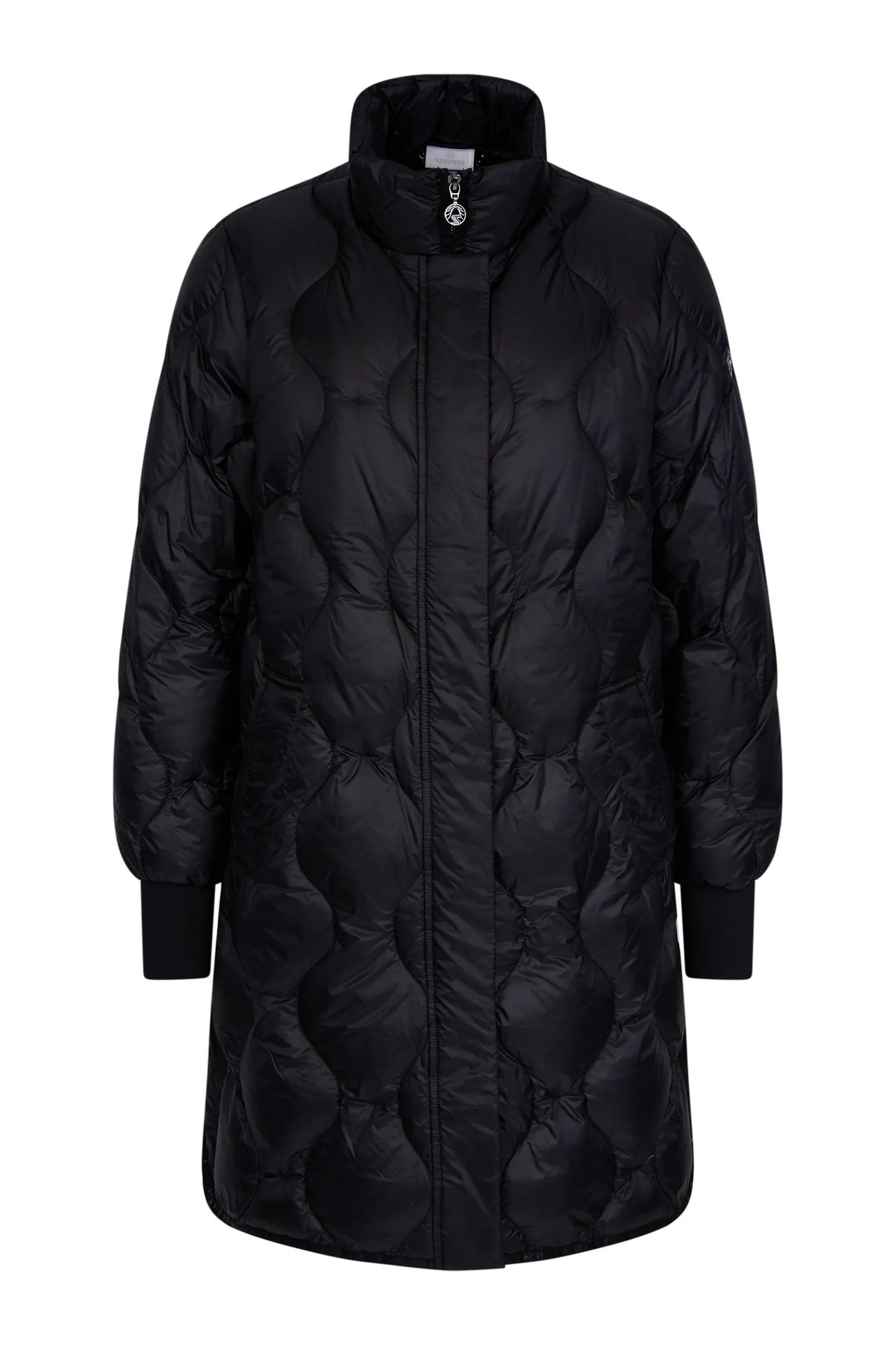 Down Coat with Diamond Quilting
