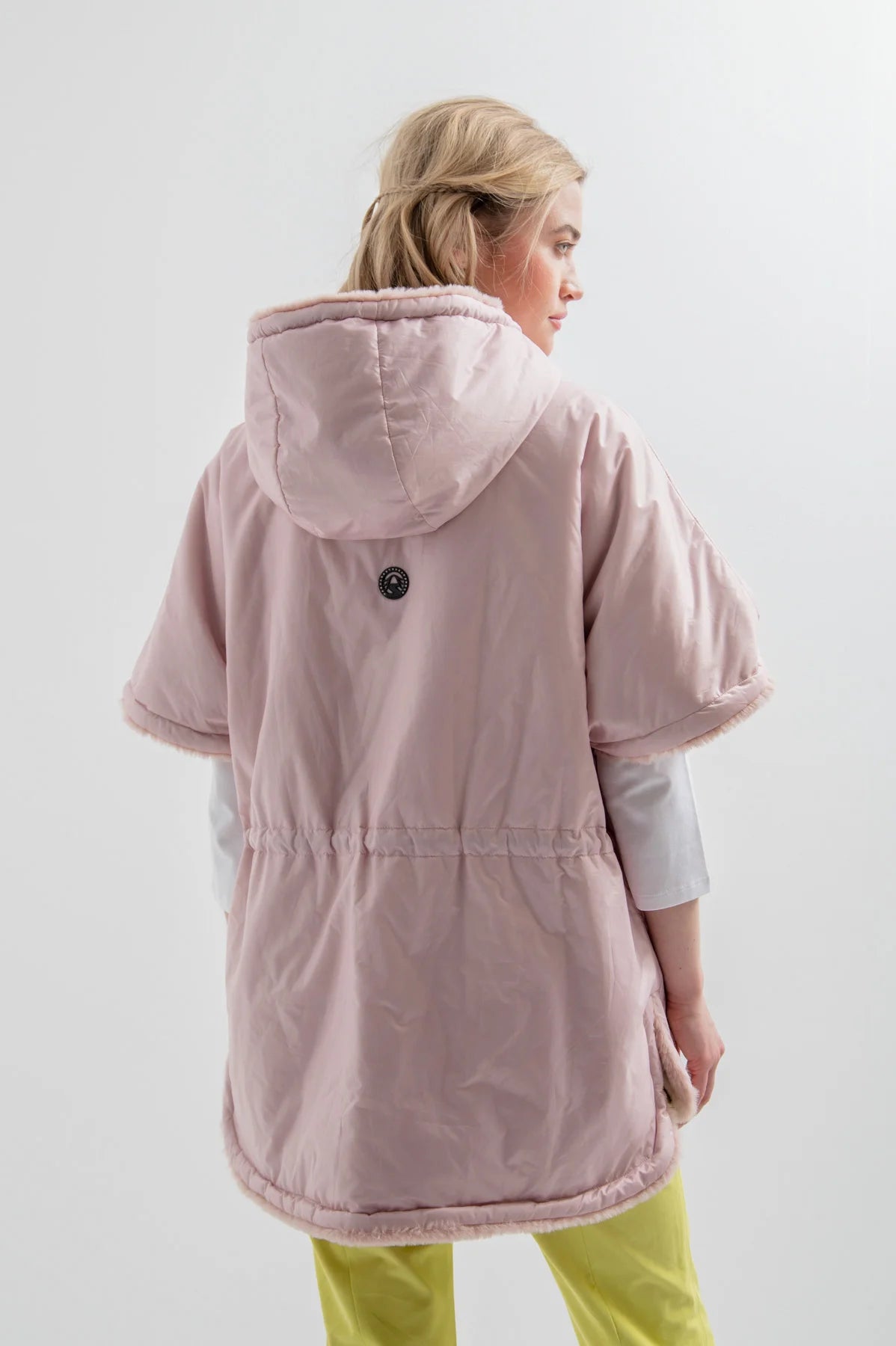 Reversible Cape with Faux Fur