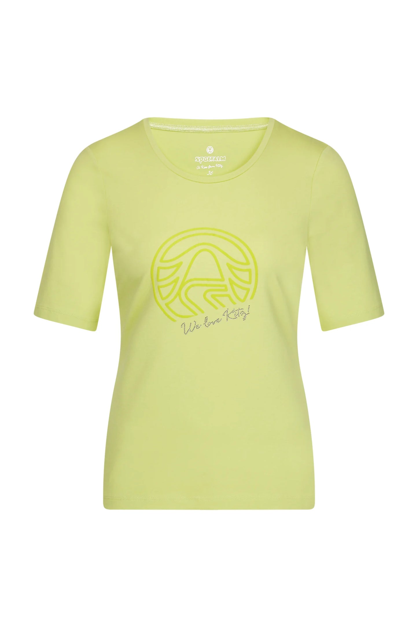 T-shirt with Slightly Raised Sportalm Logo