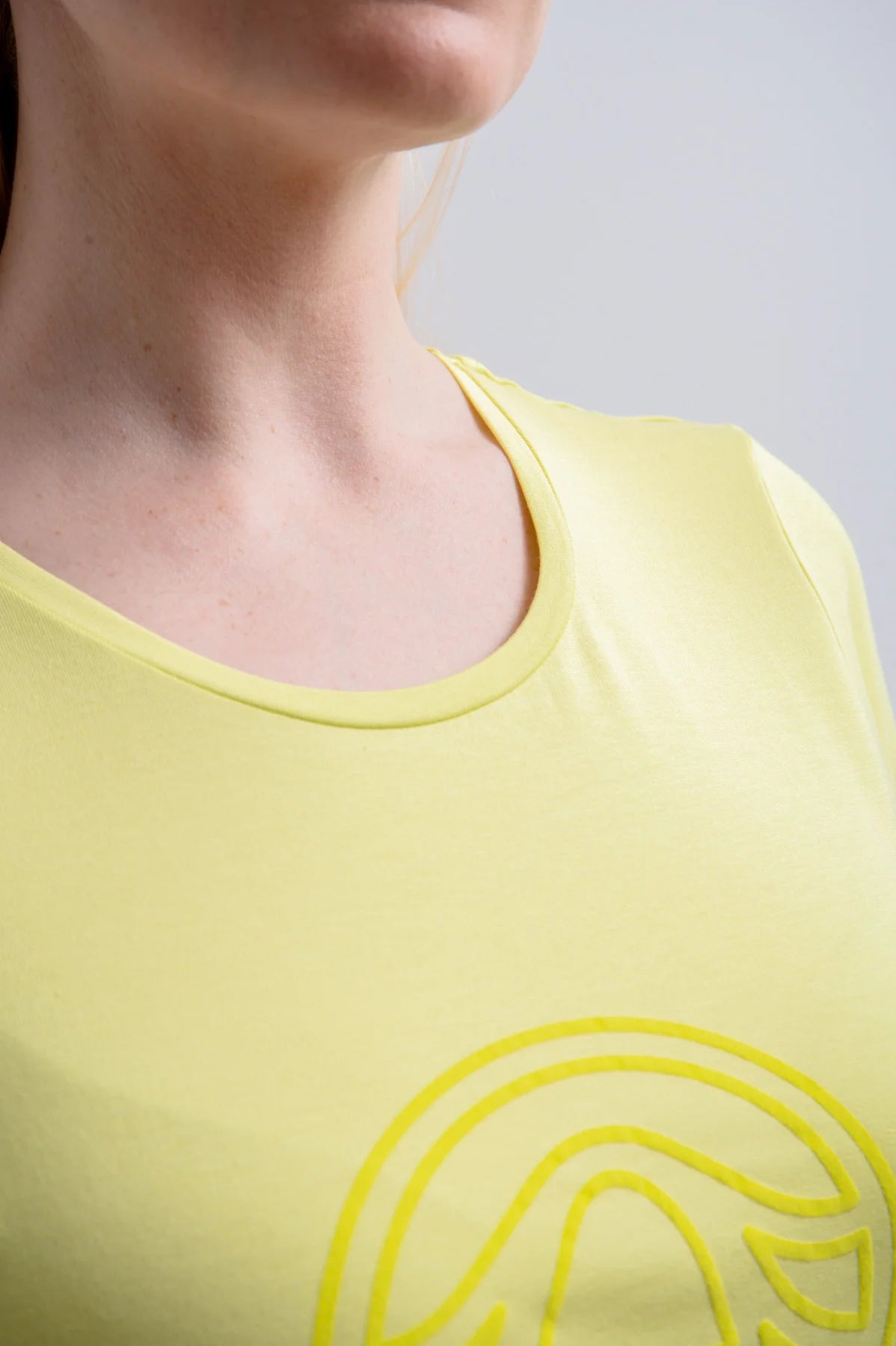 T-shirt with Slightly Raised Sportalm Logo