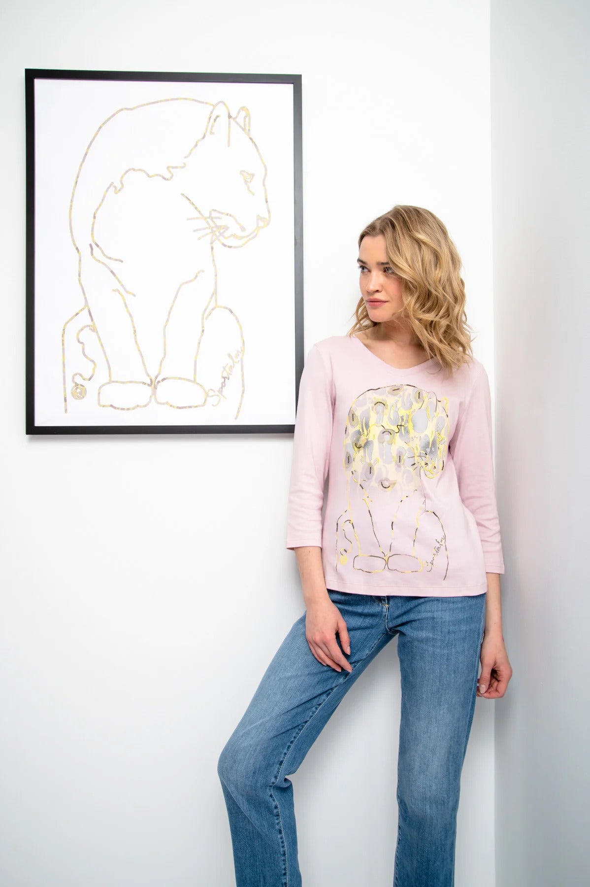 T-Shirt with Elaborate Print