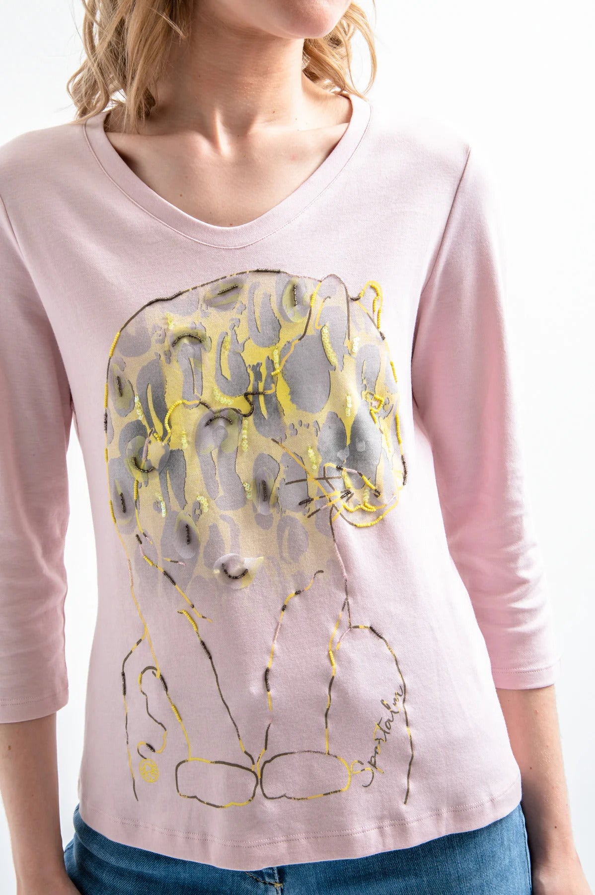 T-Shirt with Elaborate Print