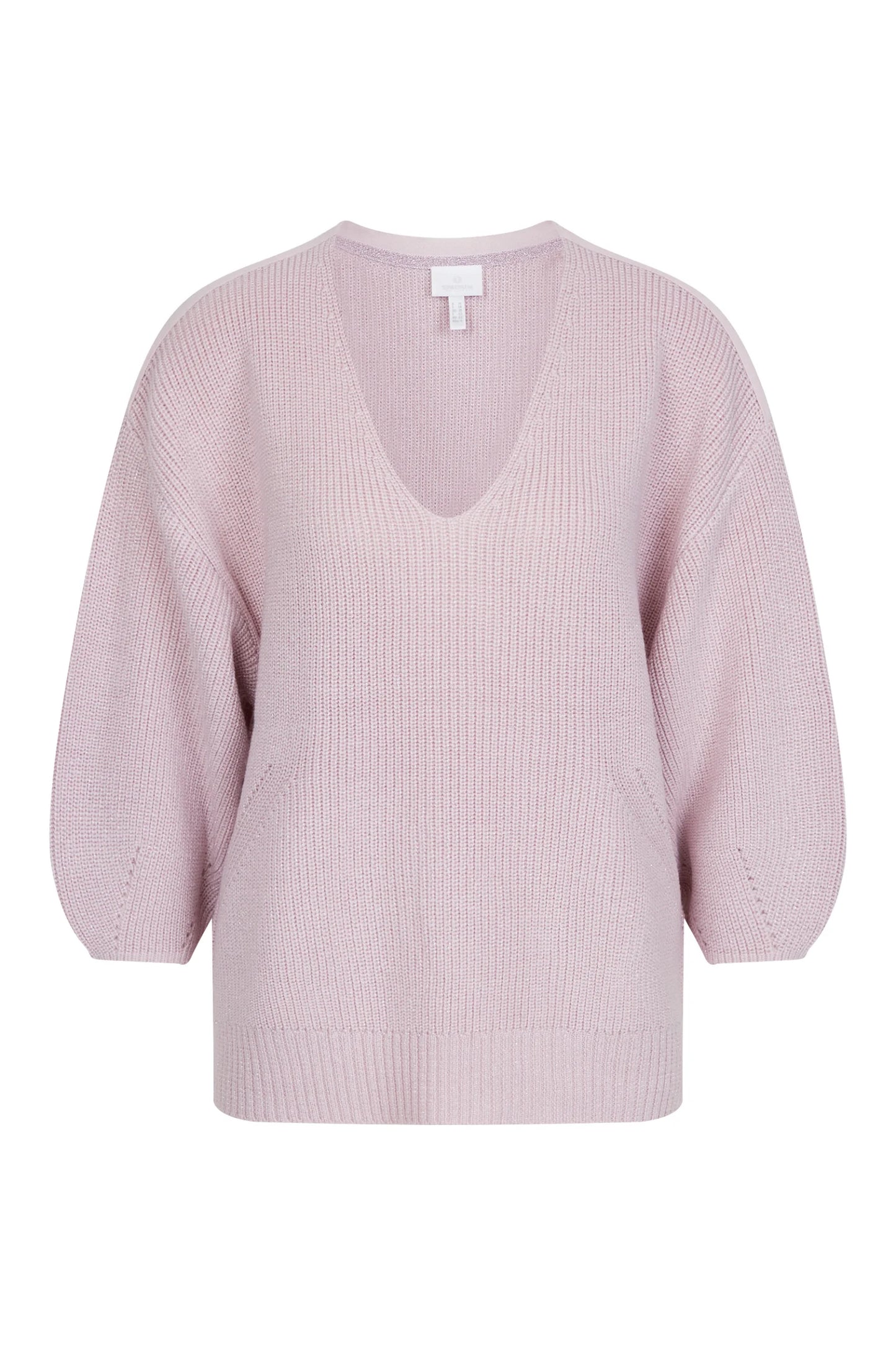 Knit Sweater with V-Neckline