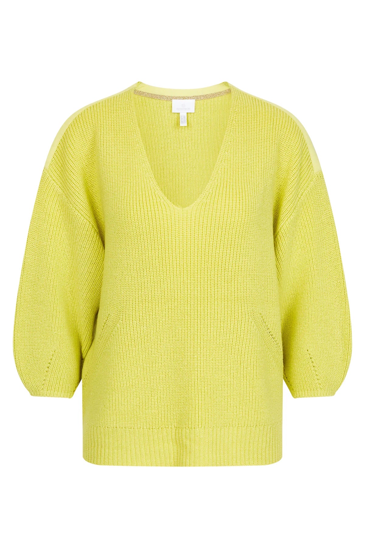 Knit Sweater with V-Neckline