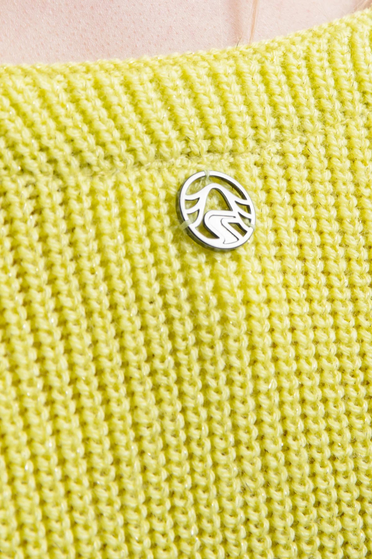 Knit Sweater with V-Neckline