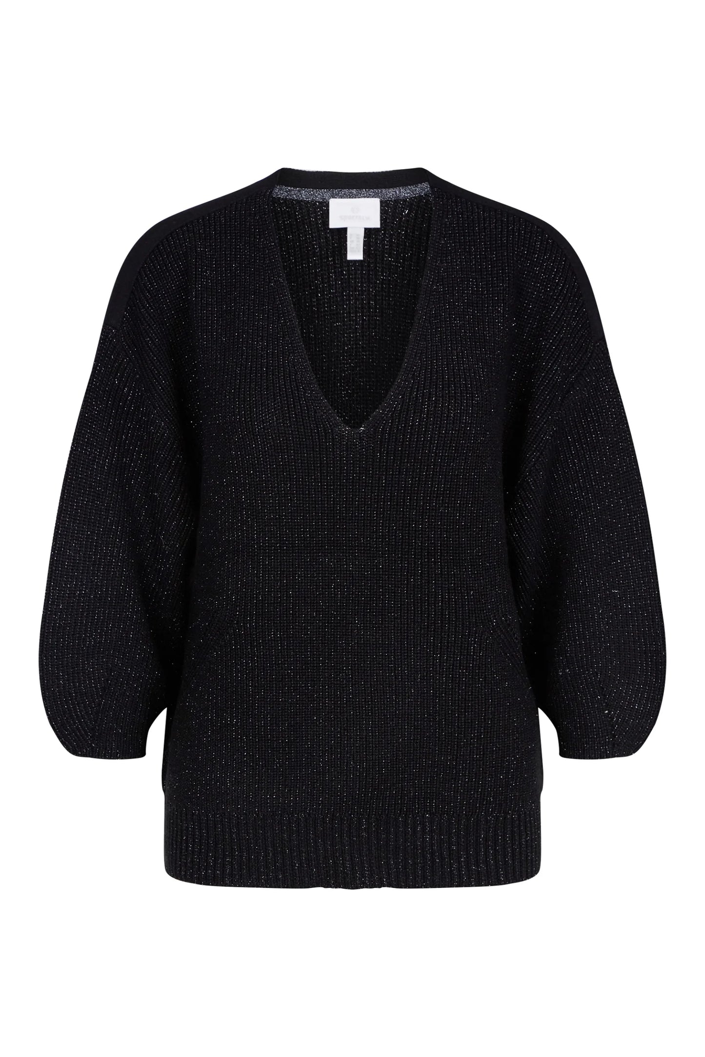 Knit Sweater with V-Neckline