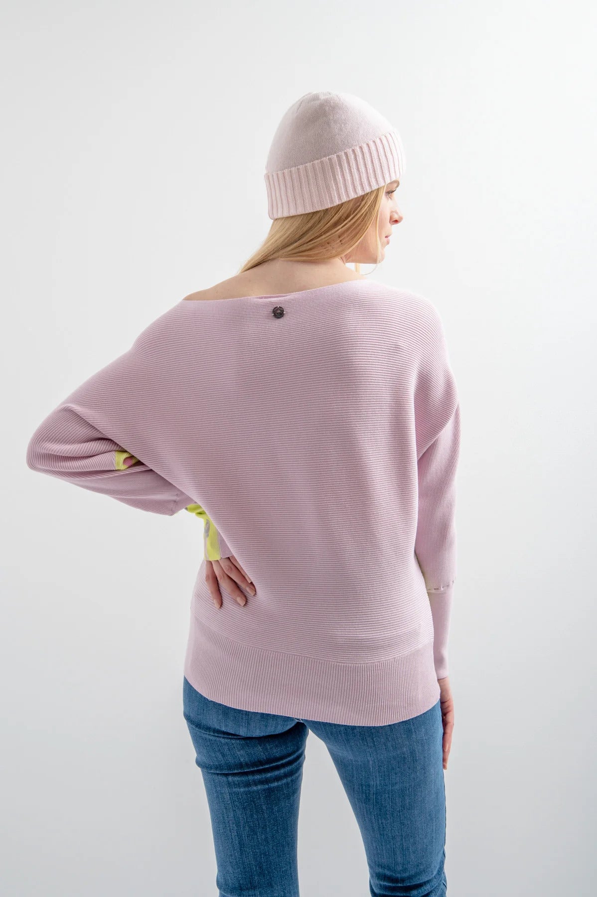 Knit Sweater with All-Over Print