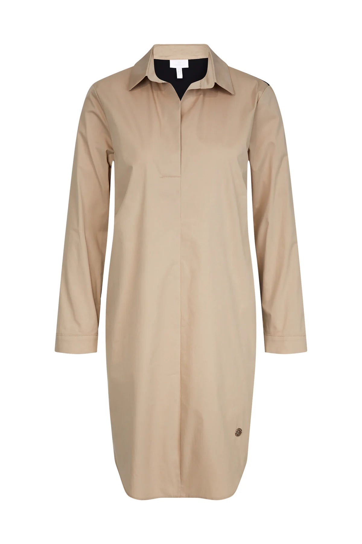 Shirt Blouse Dress in Material Mix