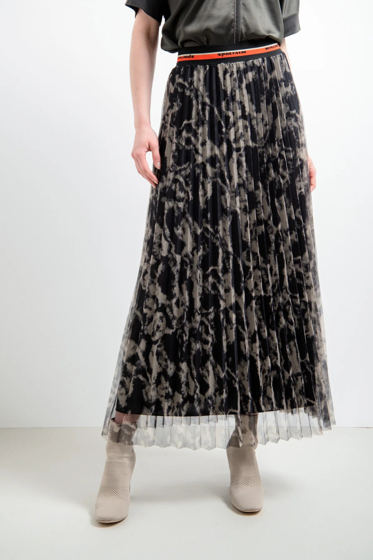 Pleated Tulle Skirt