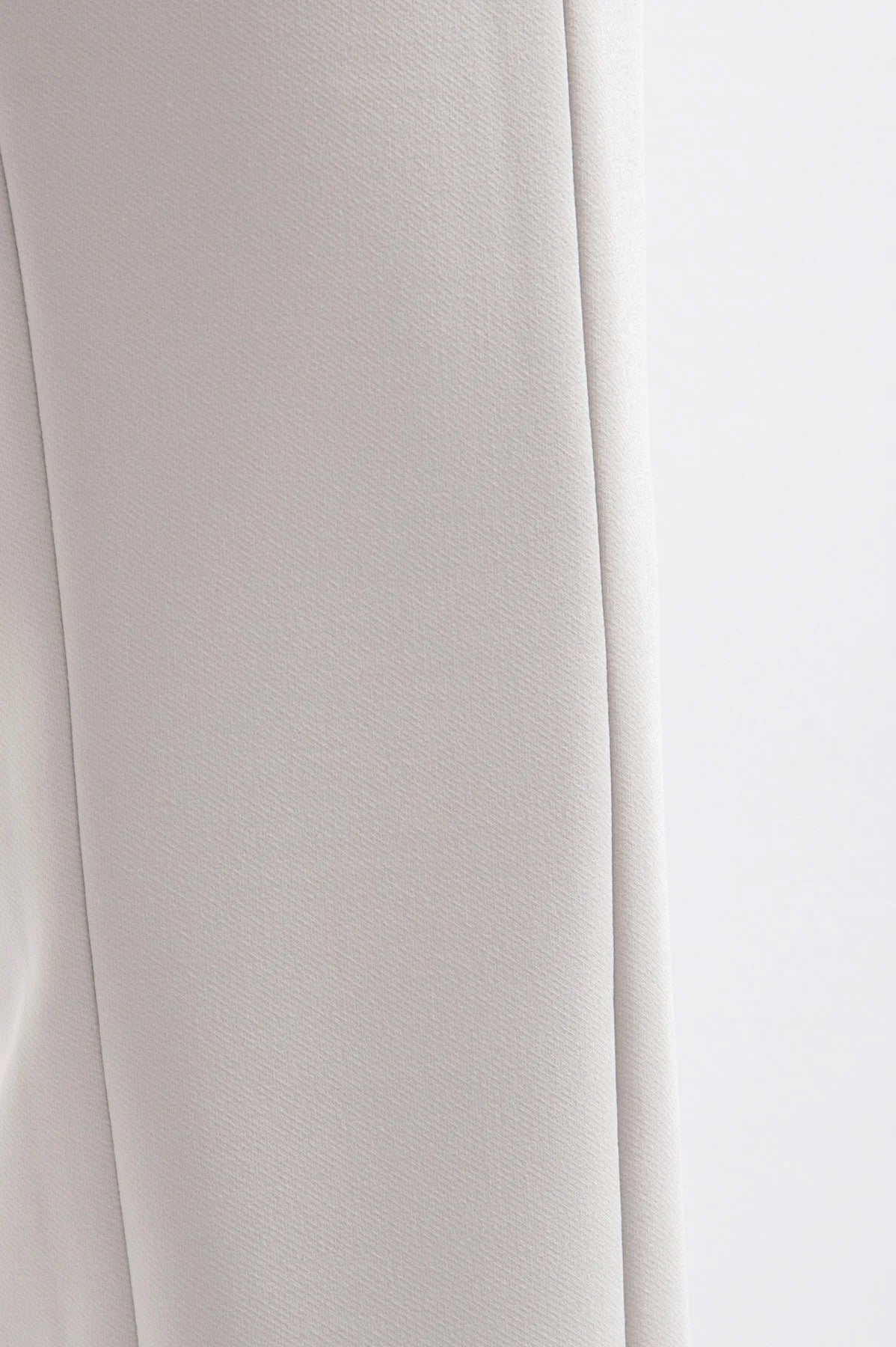 Straight Trousers with Ankle Slit