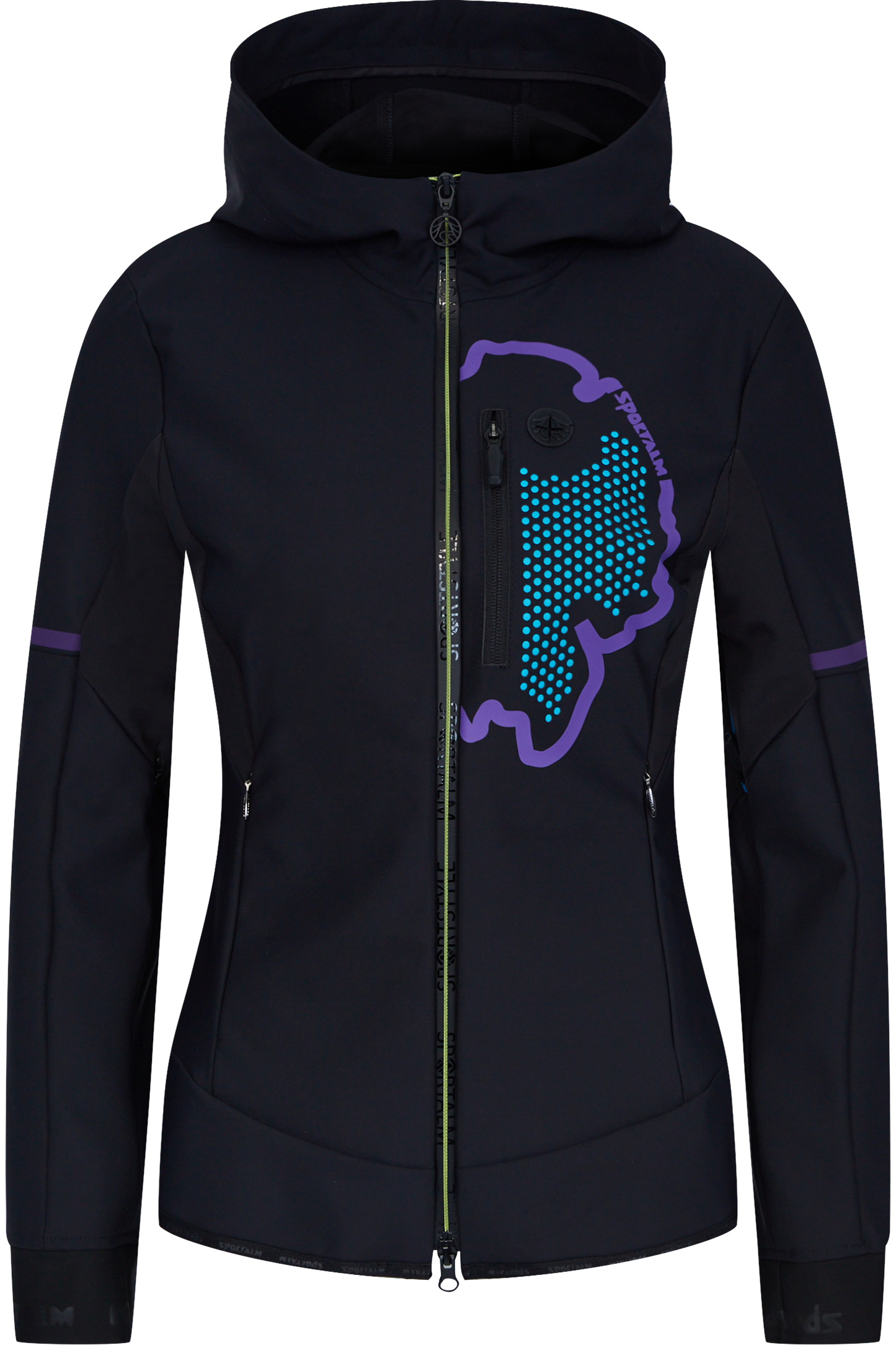 Jacket with Fluorescent Print