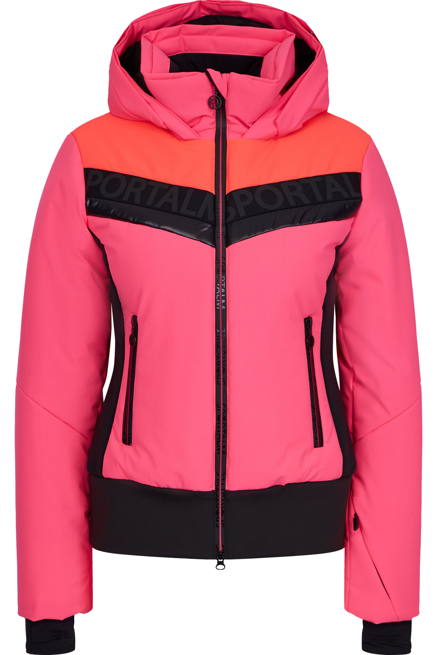 Padded Jacket with Contrast Stripes