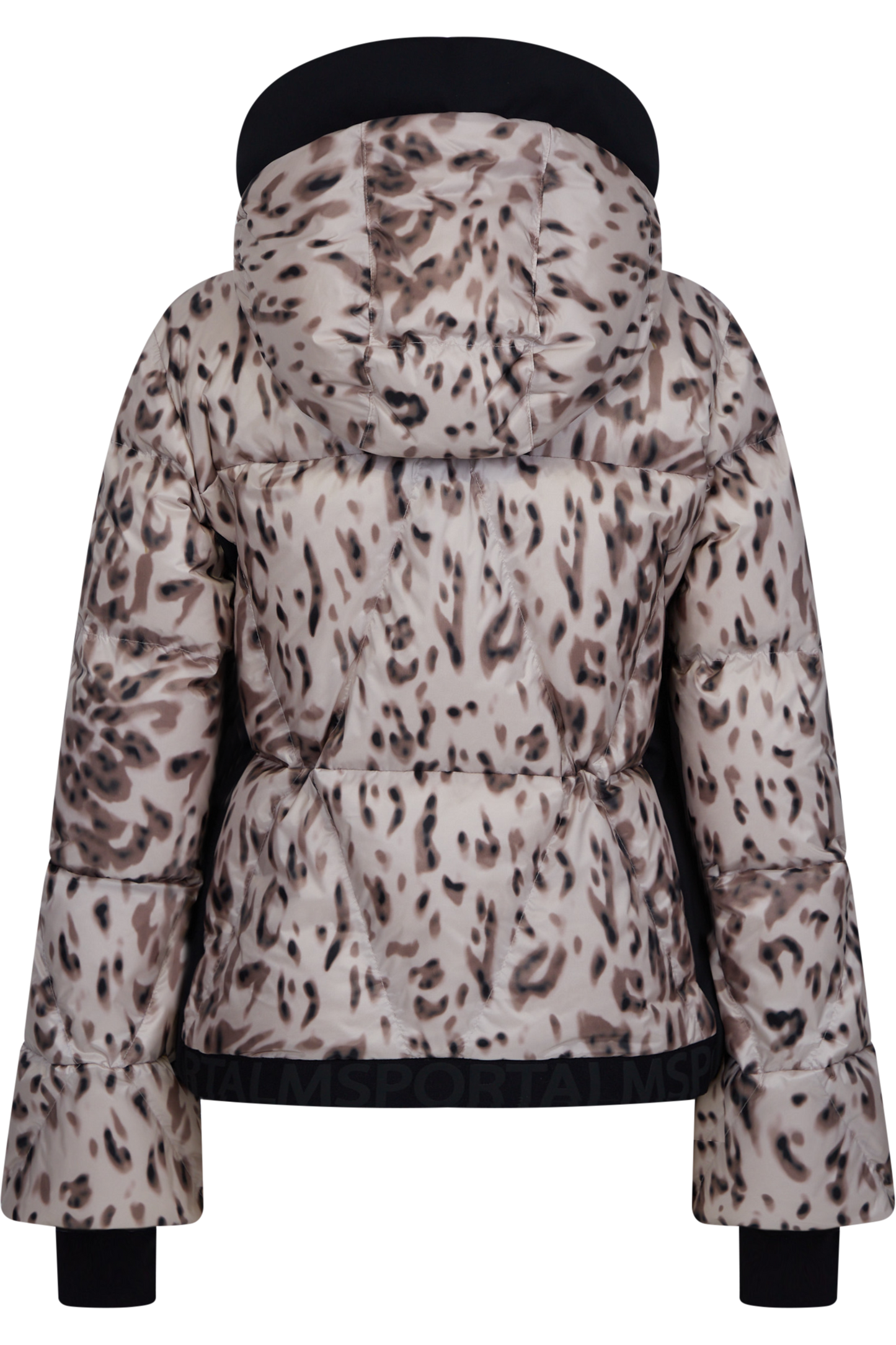 Down Jacket with Leo print