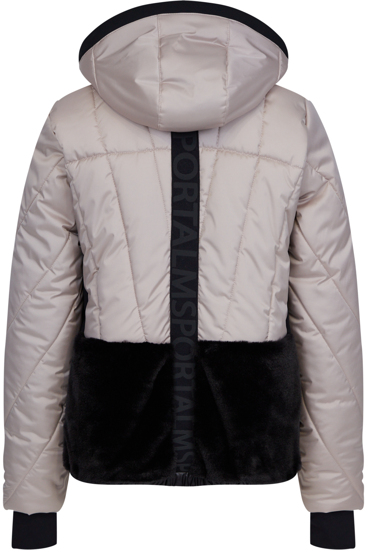 Padded Jacket with Contrast Block