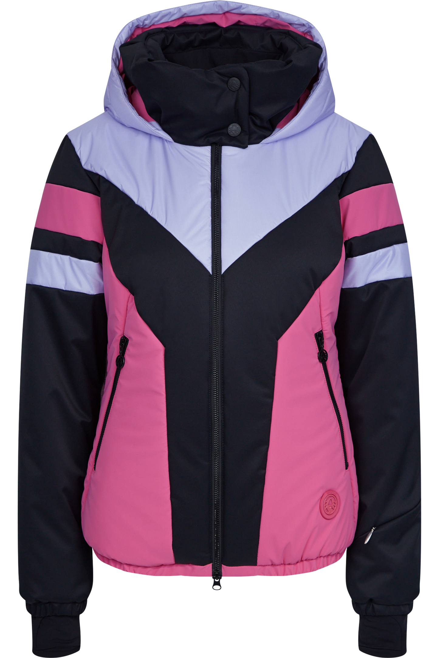 Padded Jacket with Contrast Block