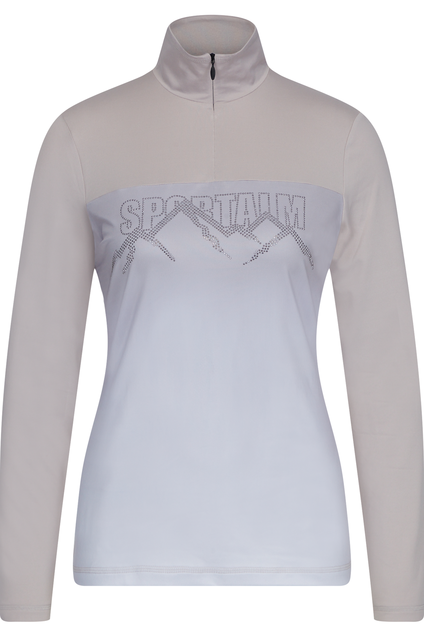 Sweatshirt with Rhinestone Pattern