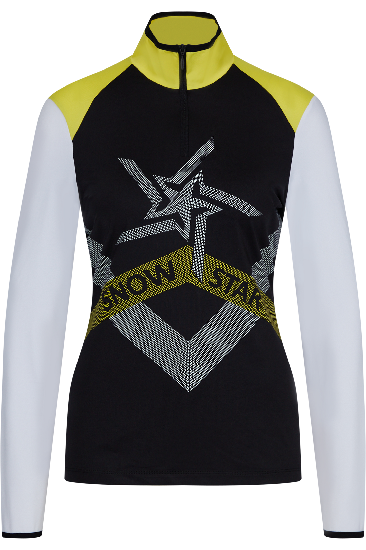 Sweatshirt with Rhinestuds Star Pattern