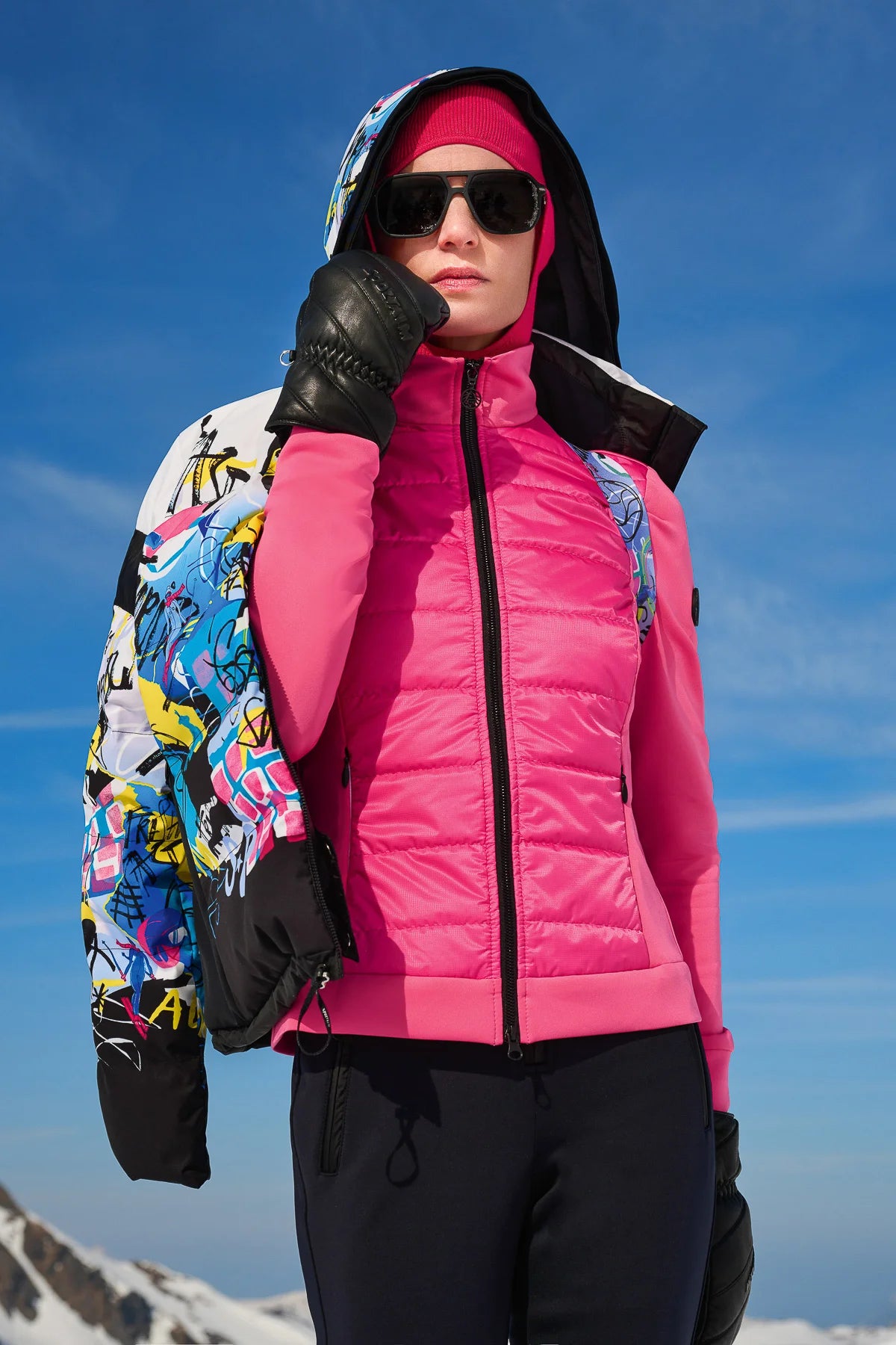 Jacket with Quilted Front