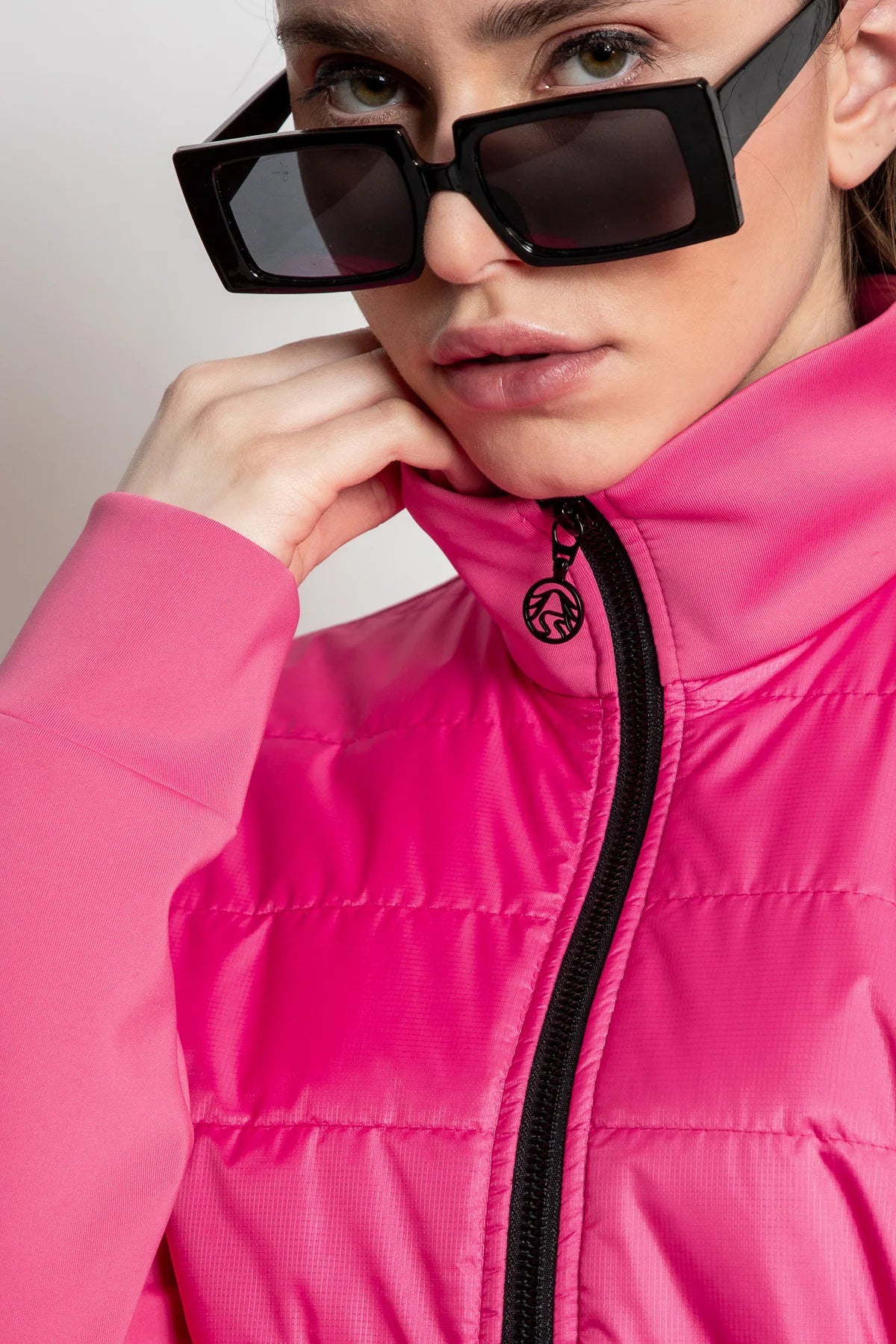 Jacket with Quilted Front