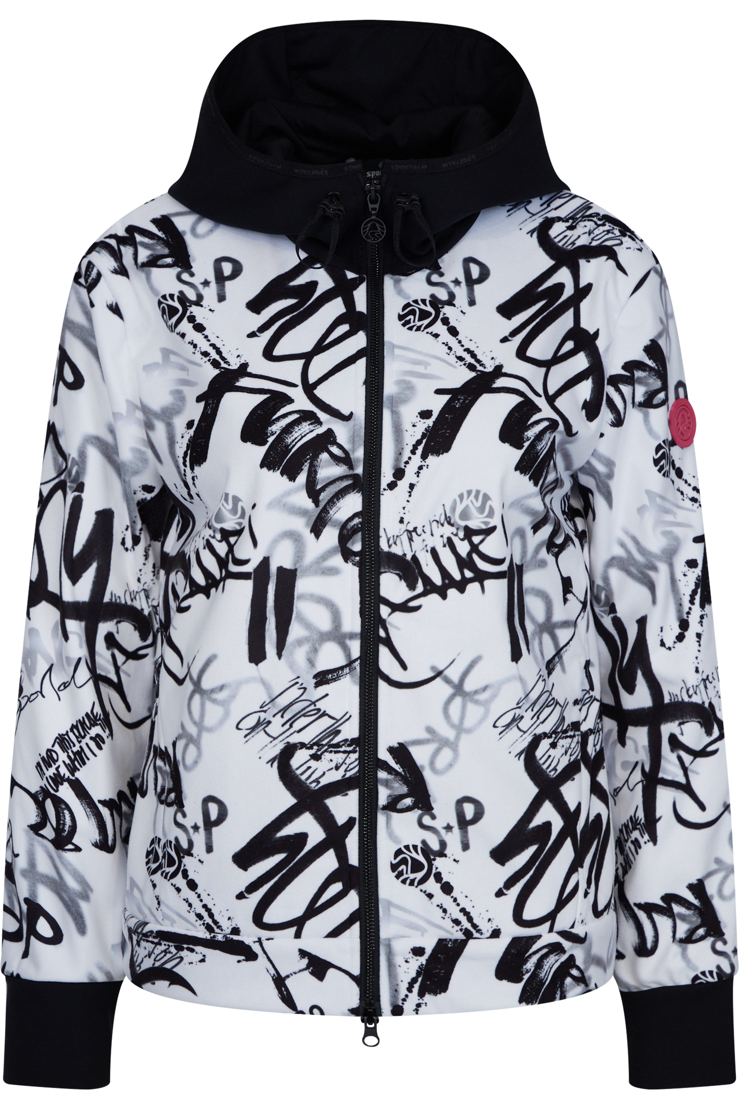 Jacket with Graffiti Print